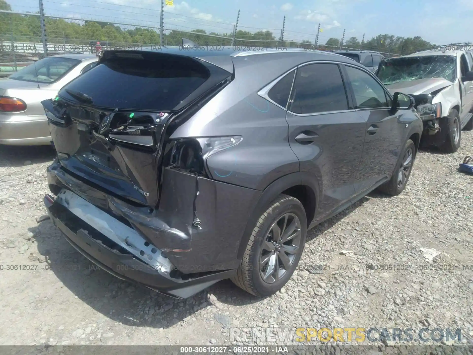 4 Фотография поврежденного автомобиля JTJSARBZ7M2186441 LEXUS NX 2021