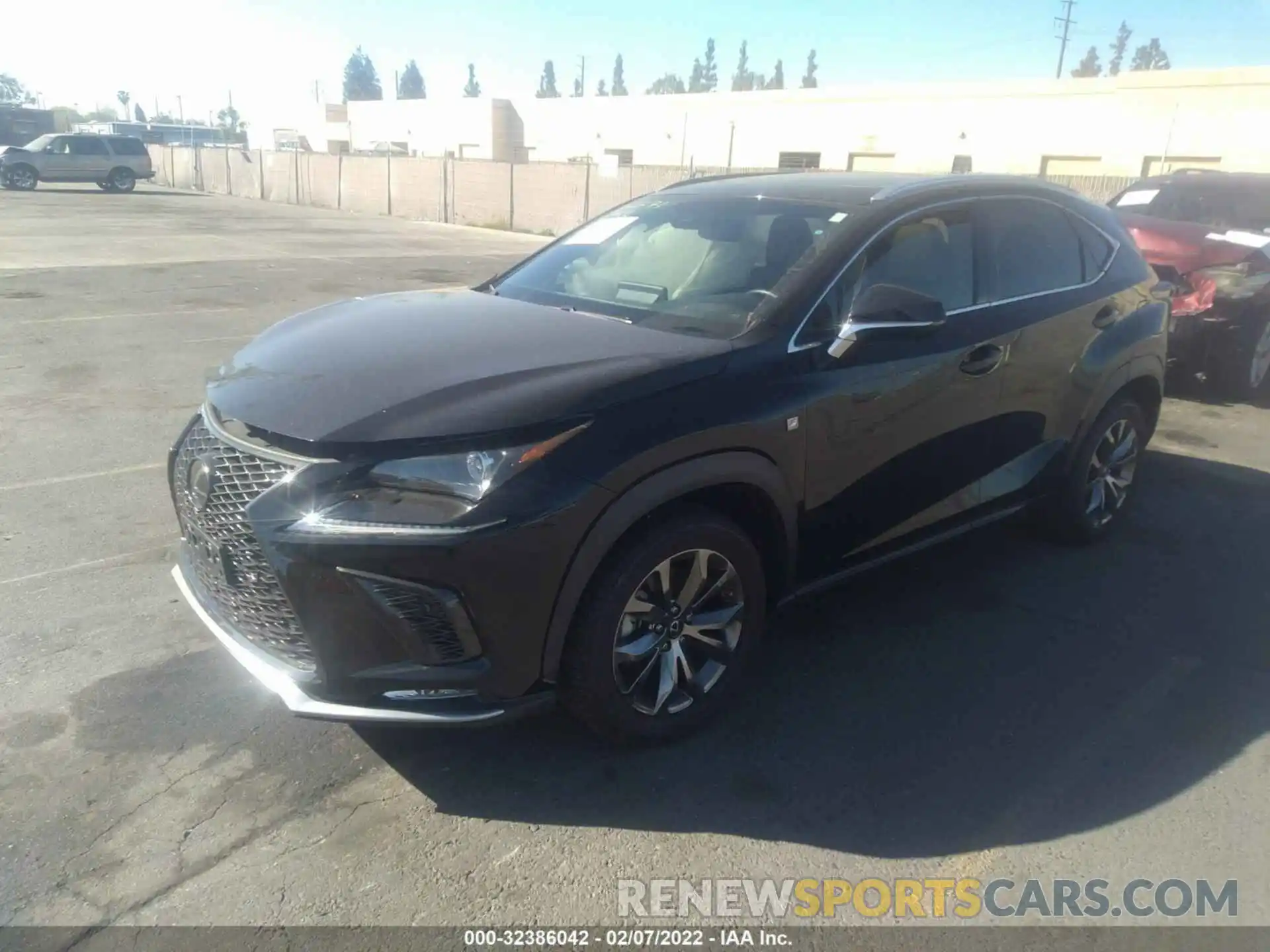 2 Фотография поврежденного автомобиля JTJSARBZ7M2192238 LEXUS NX 2021