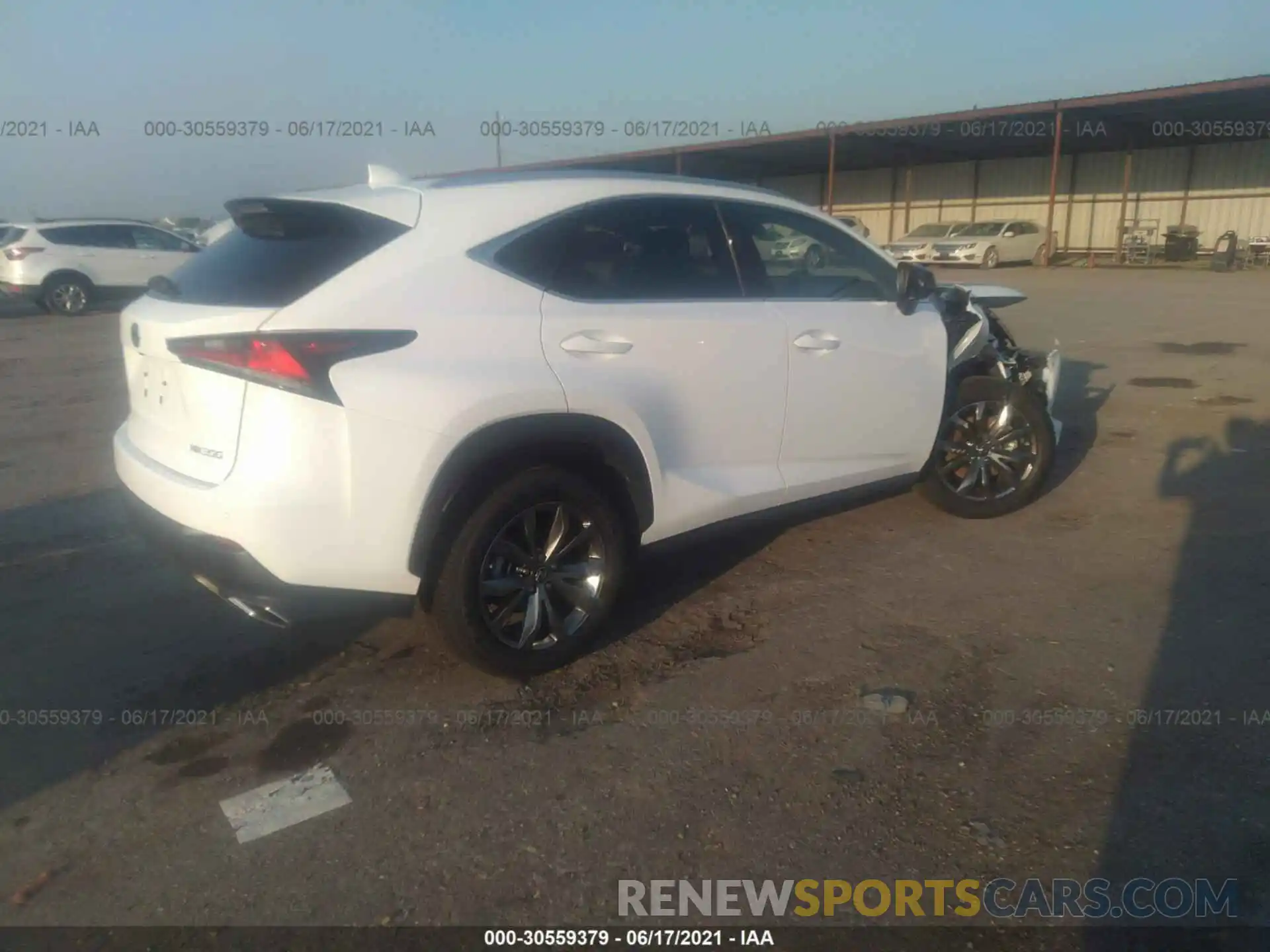 4 Фотография поврежденного автомобиля JTJSARBZ7M2193776 LEXUS NX 2021