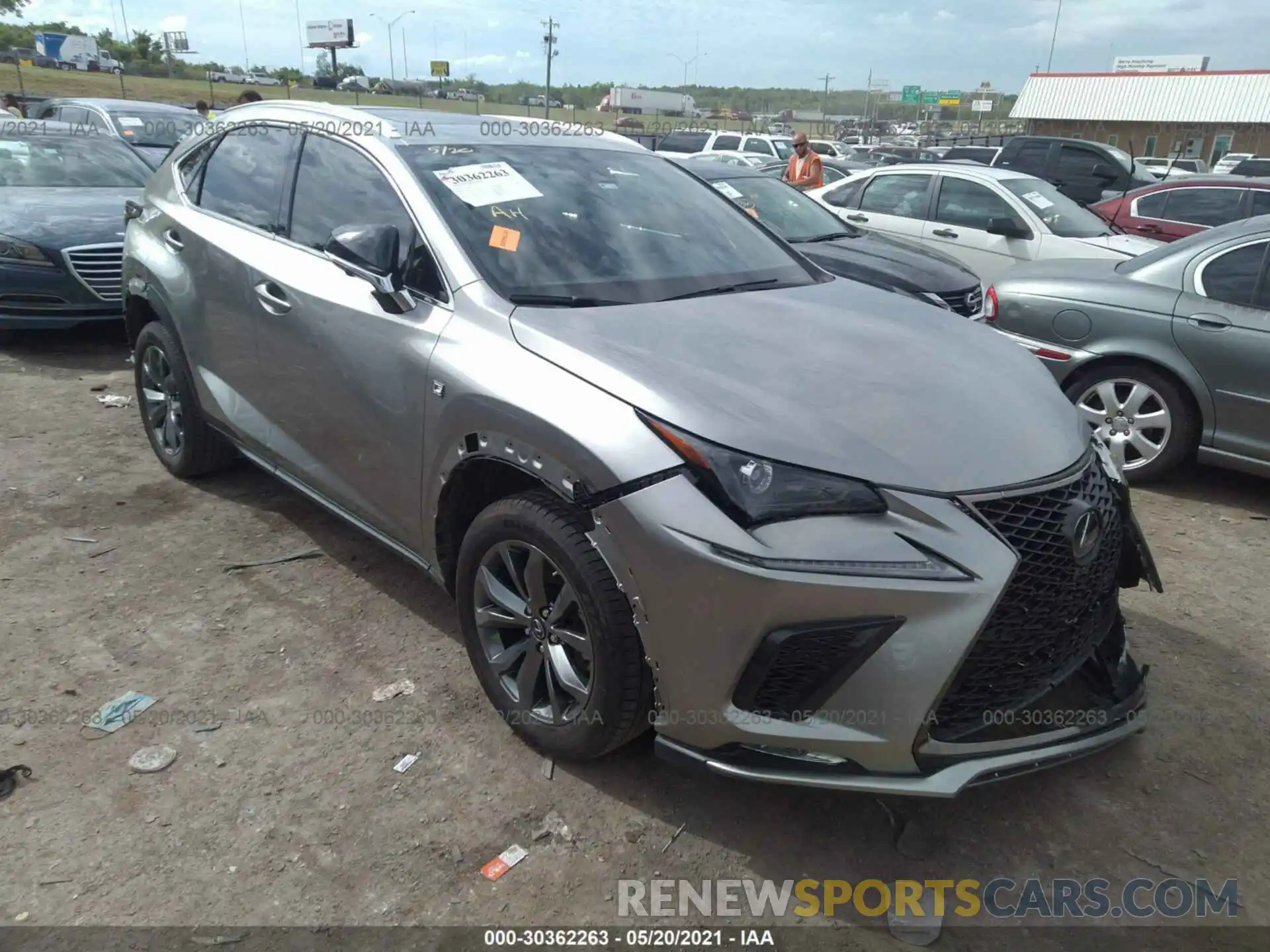 1 Photograph of a damaged car JTJSARBZ7M5023562 LEXUS NX 2021