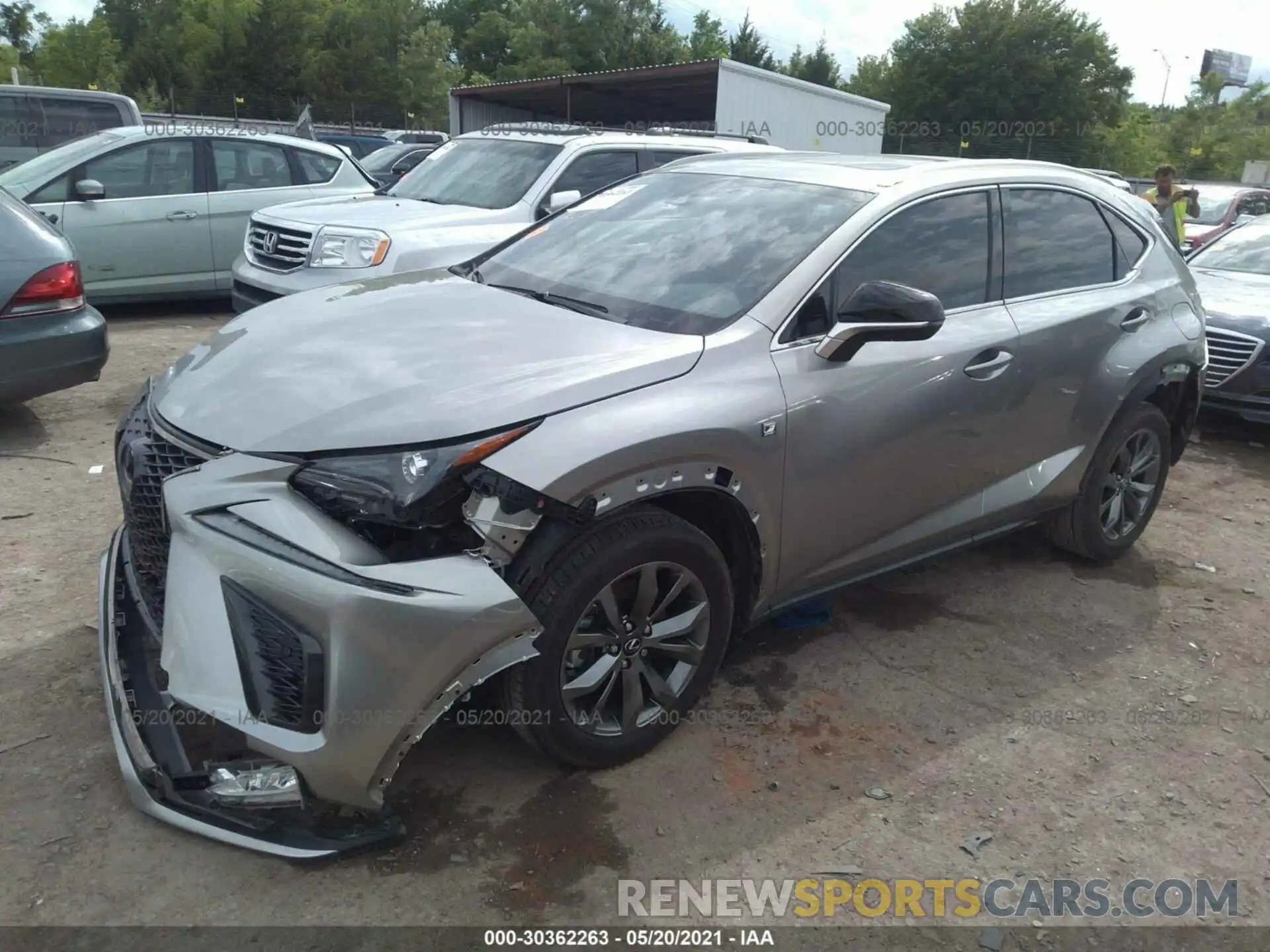 2 Фотография поврежденного автомобиля JTJSARBZ7M5023562 LEXUS NX 2021