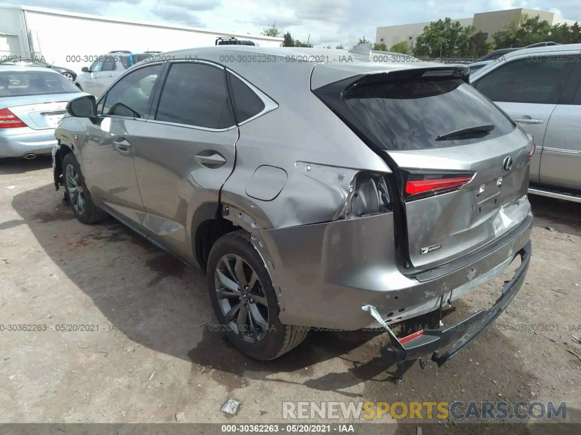 3 Фотография поврежденного автомобиля JTJSARBZ7M5023562 LEXUS NX 2021