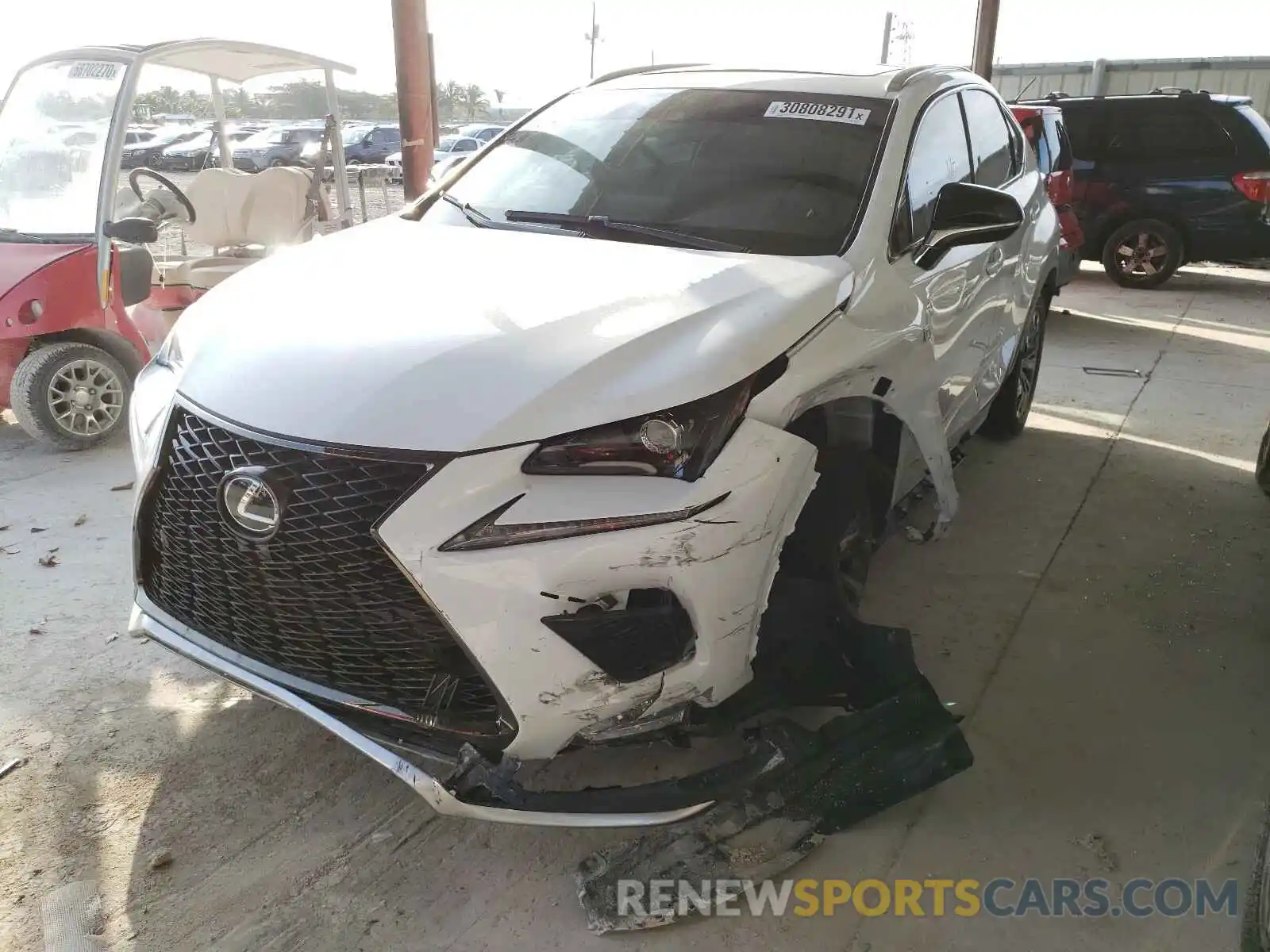 2 Фотография поврежденного автомобиля JTJSARBZ7M5026350 LEXUS NX 2021