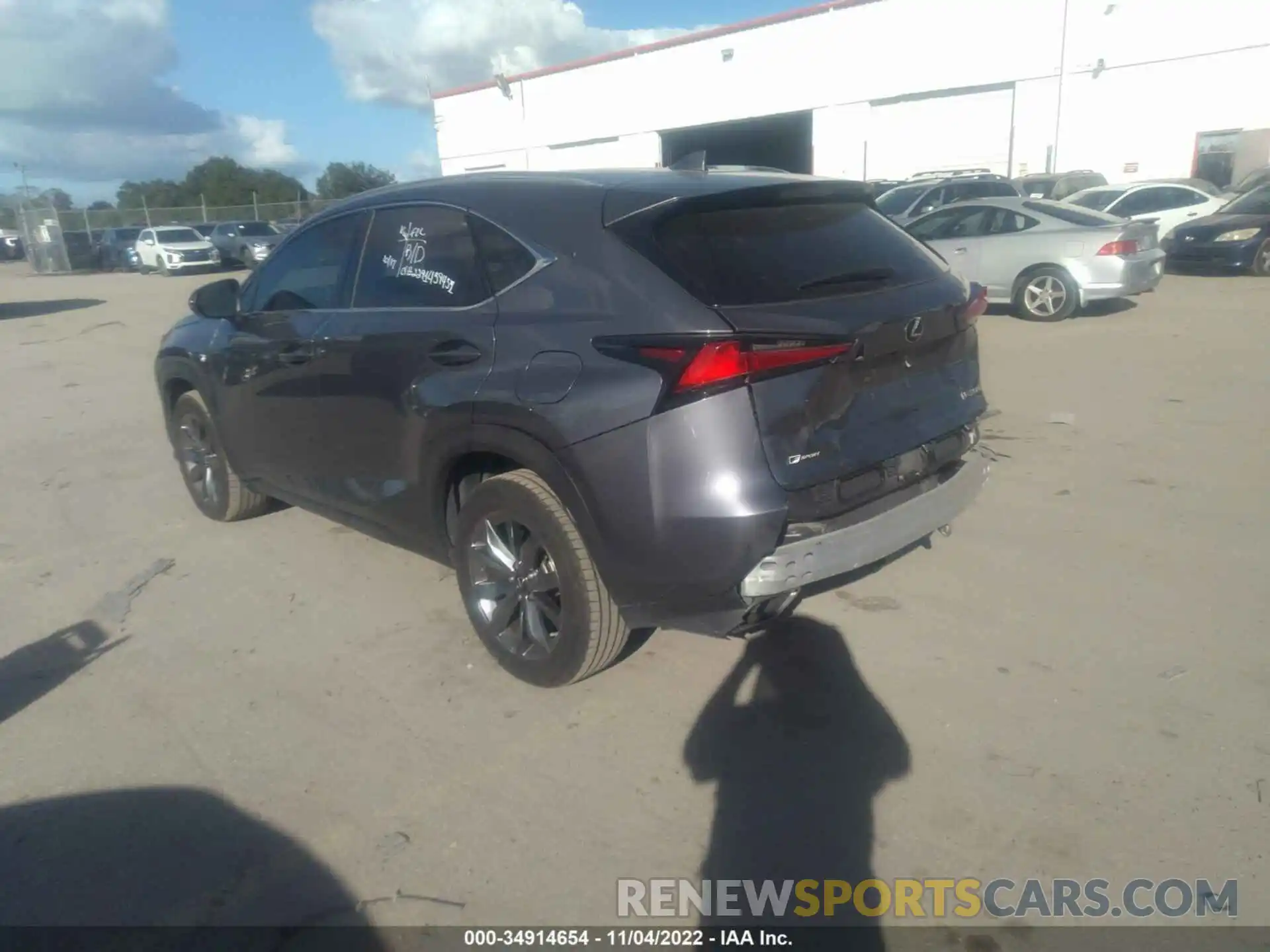 3 Фотография поврежденного автомобиля JTJSARBZ8M2183595 LEXUS NX 2021