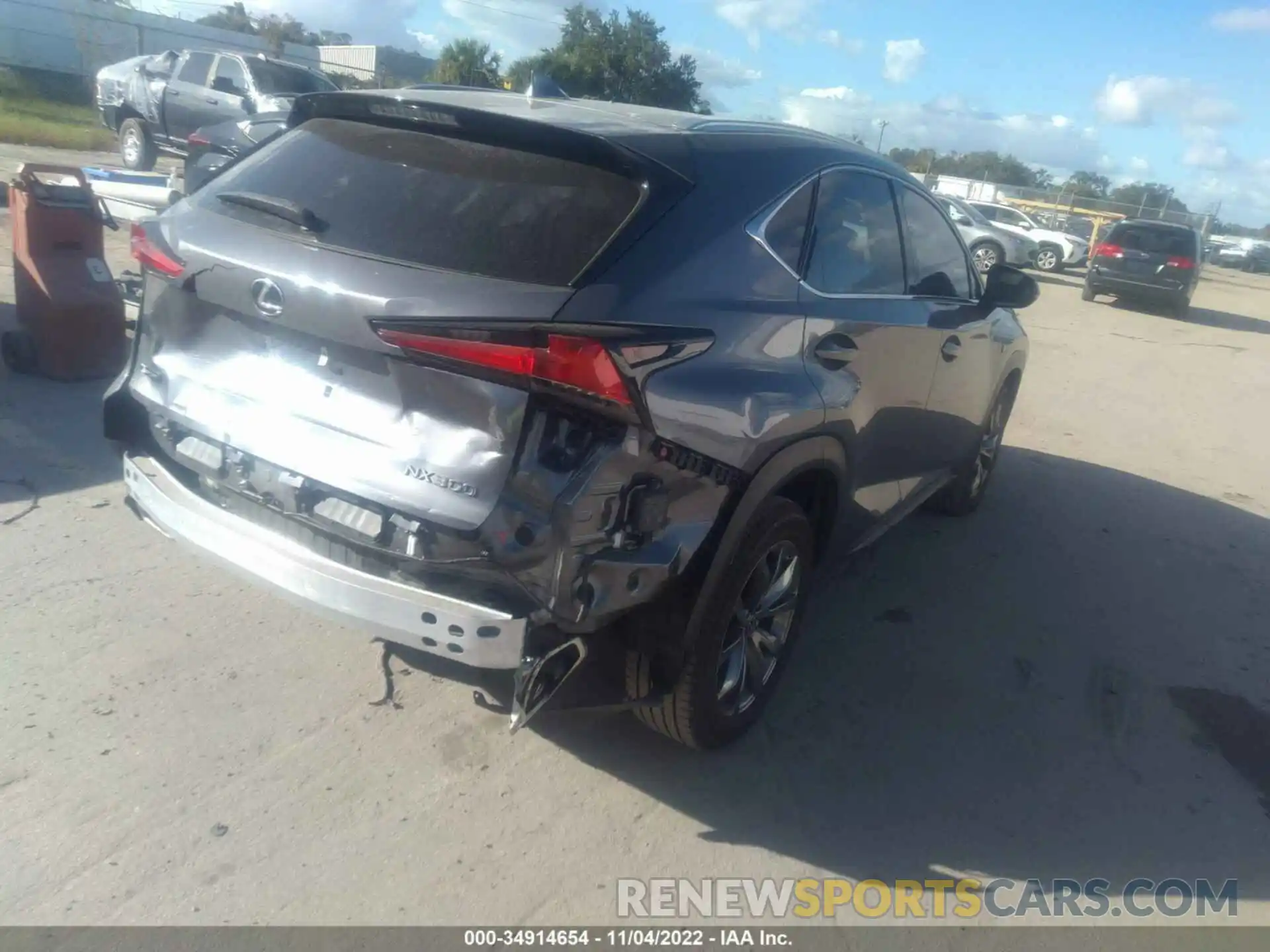 4 Фотография поврежденного автомобиля JTJSARBZ8M2183595 LEXUS NX 2021