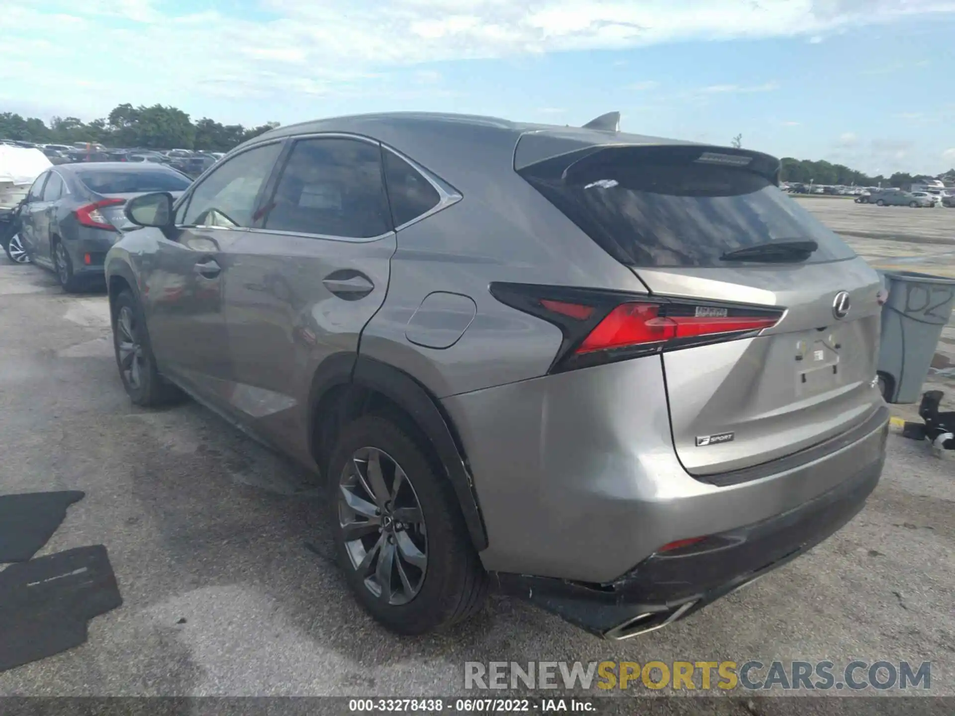 3 Фотография поврежденного автомобиля JTJSARBZ8M2192040 LEXUS NX 2021