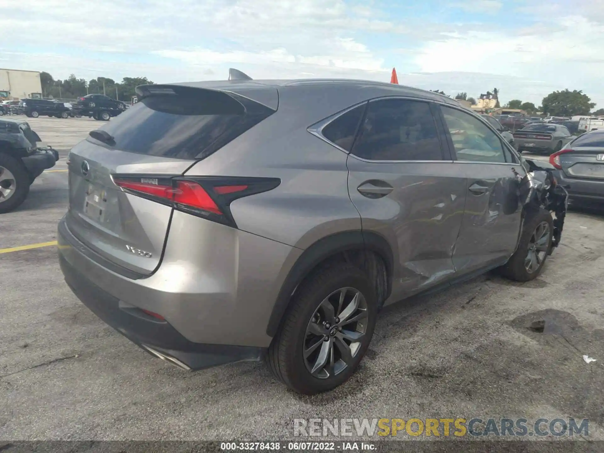 4 Фотография поврежденного автомобиля JTJSARBZ8M2192040 LEXUS NX 2021