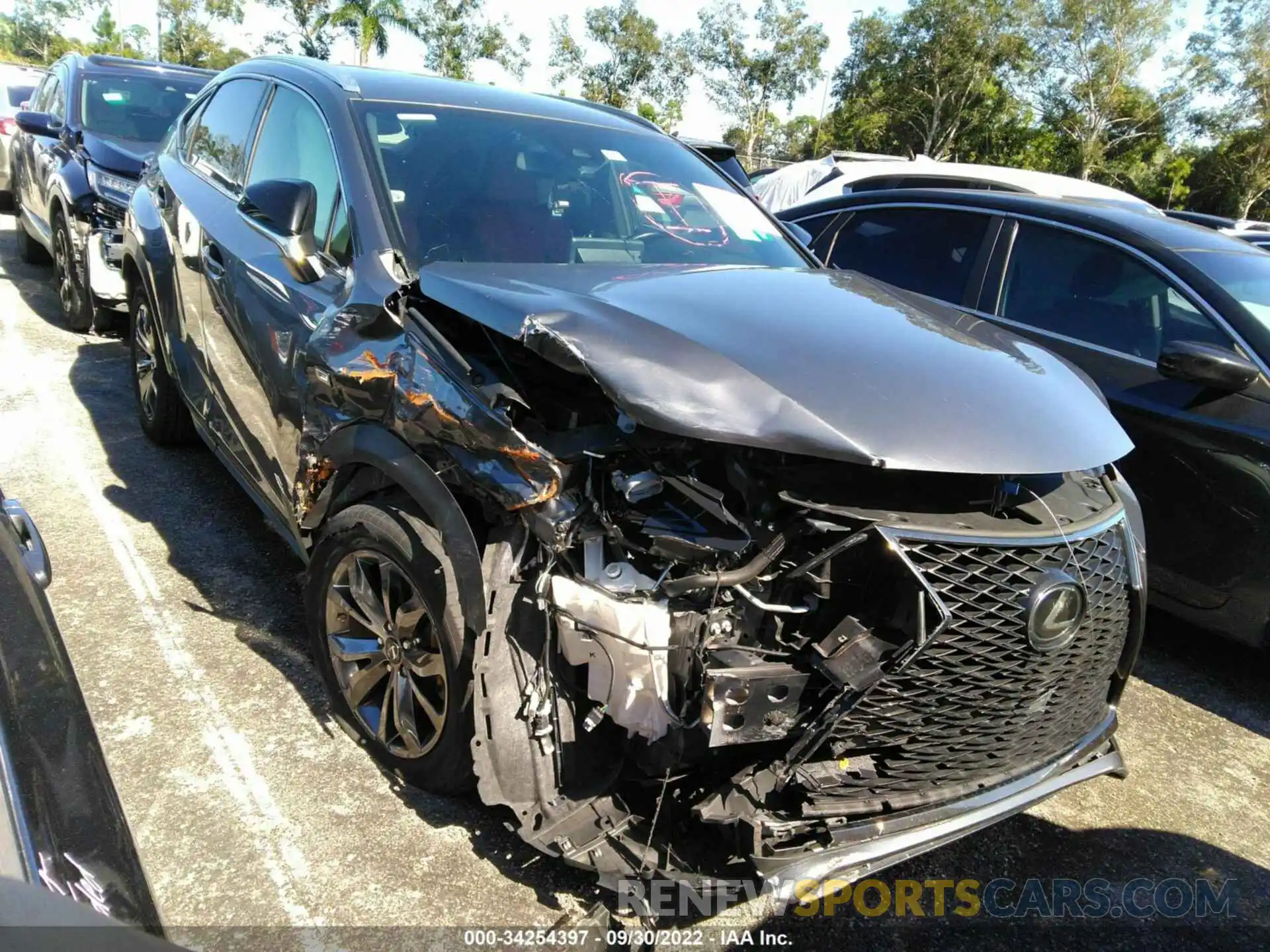 1 Photograph of a damaged car JTJSARBZ9M2181760 LEXUS NX 2021