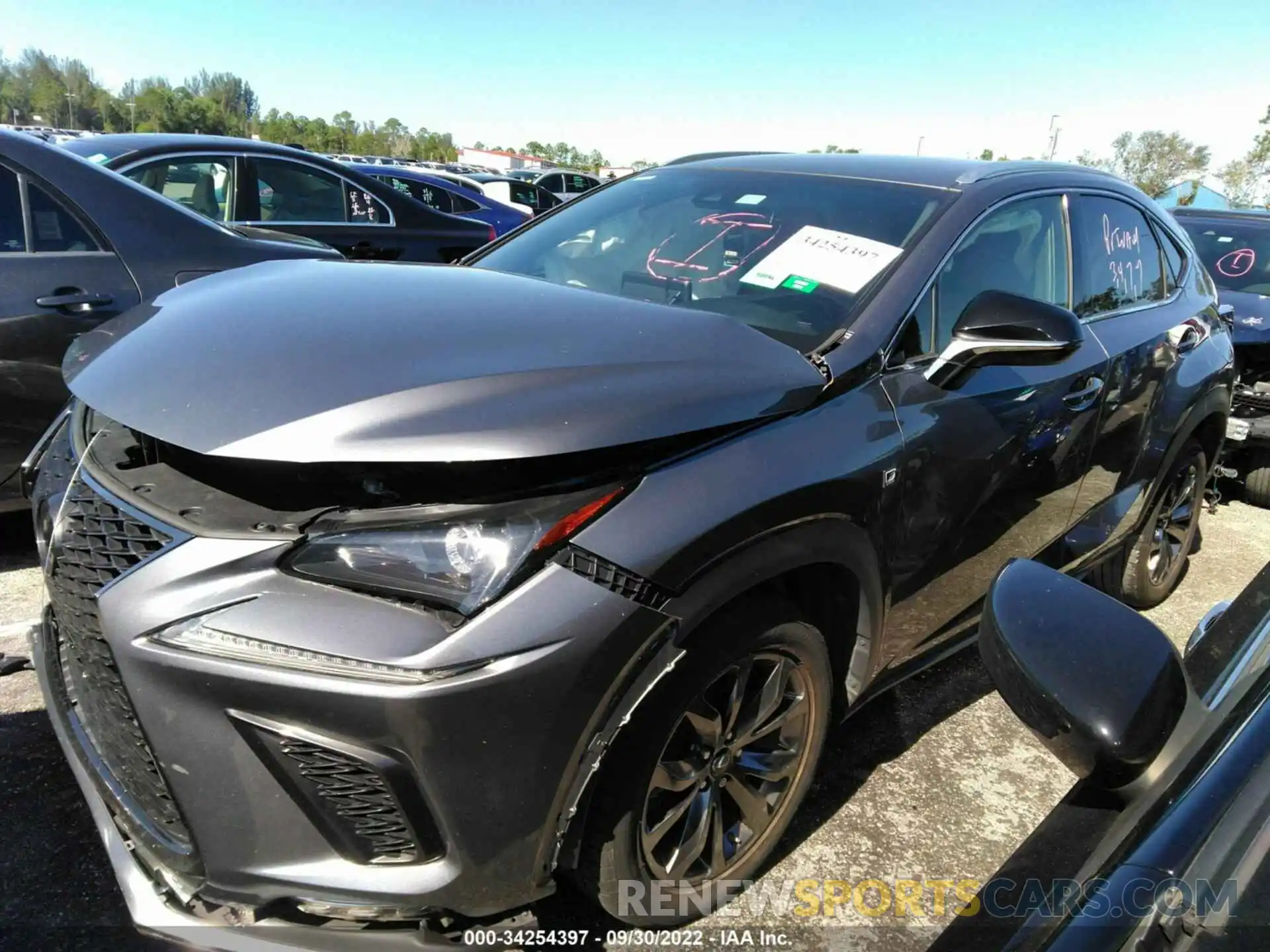 2 Photograph of a damaged car JTJSARBZ9M2181760 LEXUS NX 2021