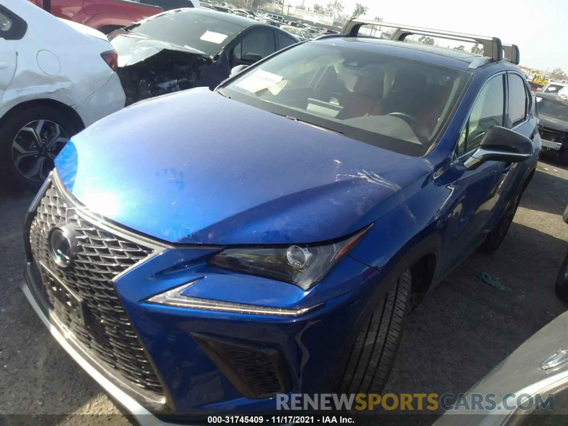 2 Photograph of a damaged car JTJSARBZ9M2191124 LEXUS NX 2021