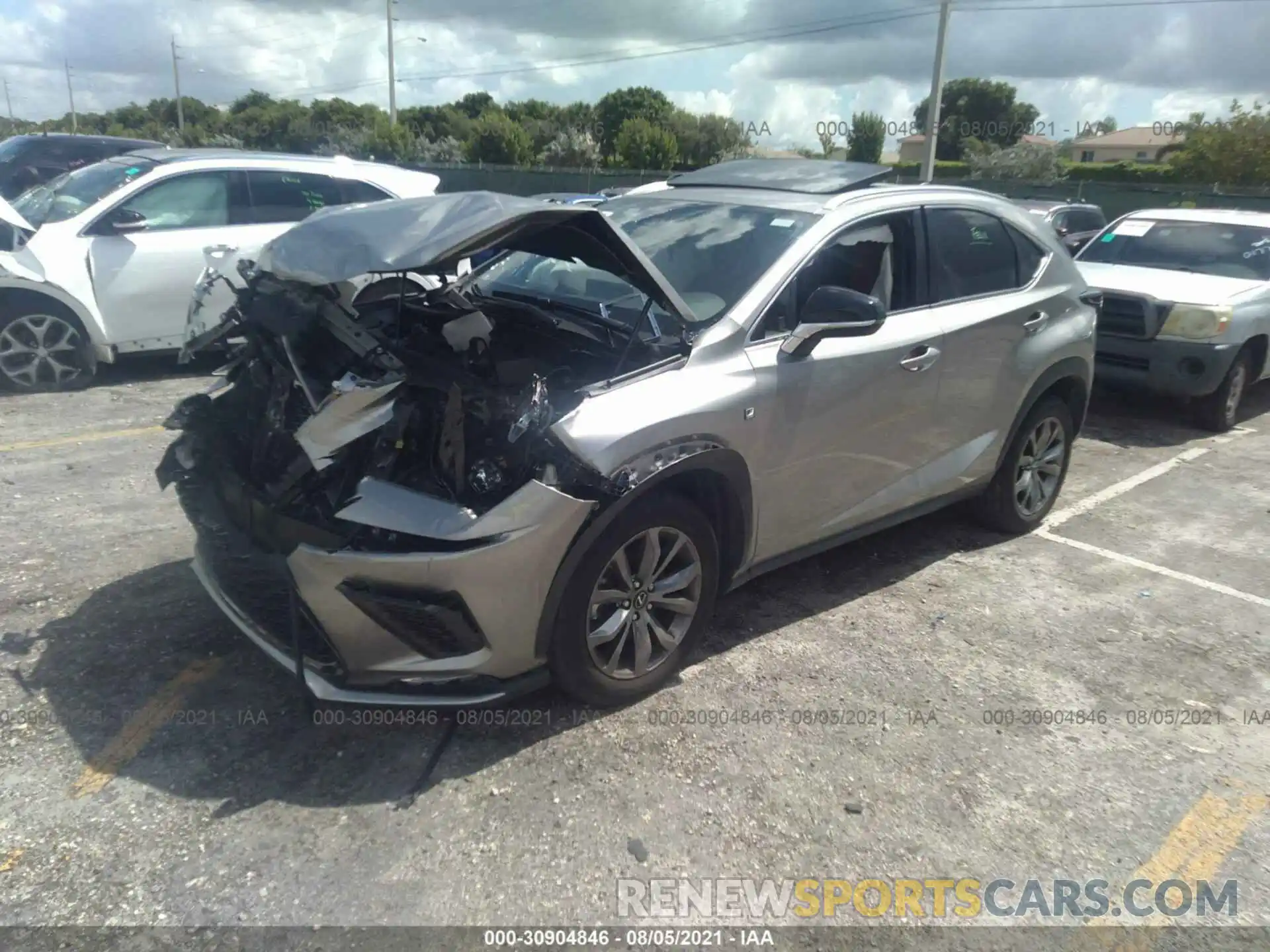 2 Photograph of a damaged car JTJSARBZ9M2194136 LEXUS NX 2021