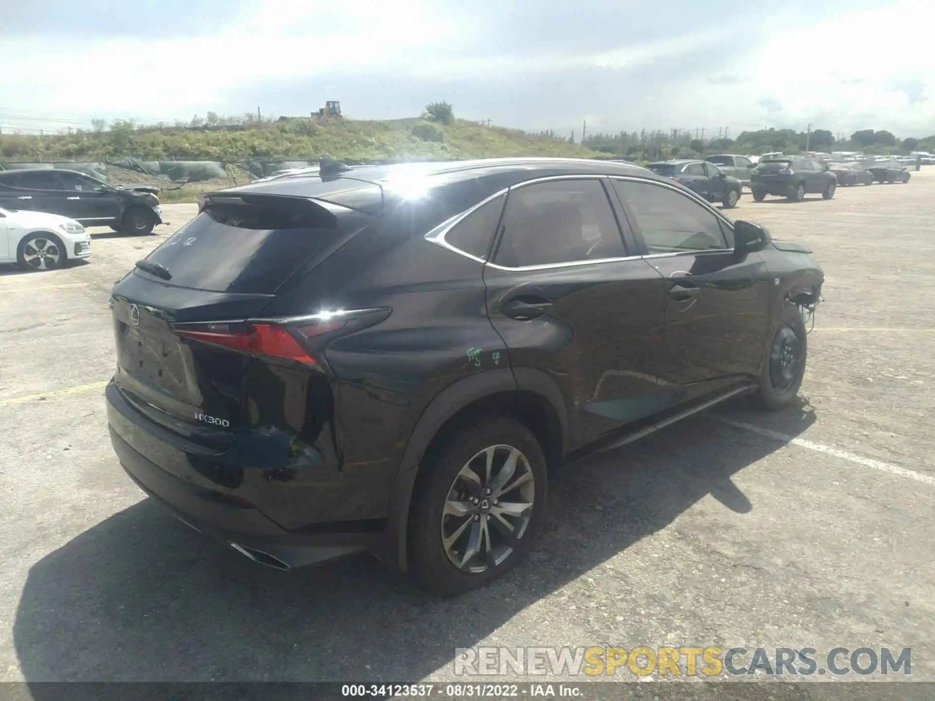 4 Фотография поврежденного автомобиля JTJSARBZ9M2203126 LEXUS NX 2021