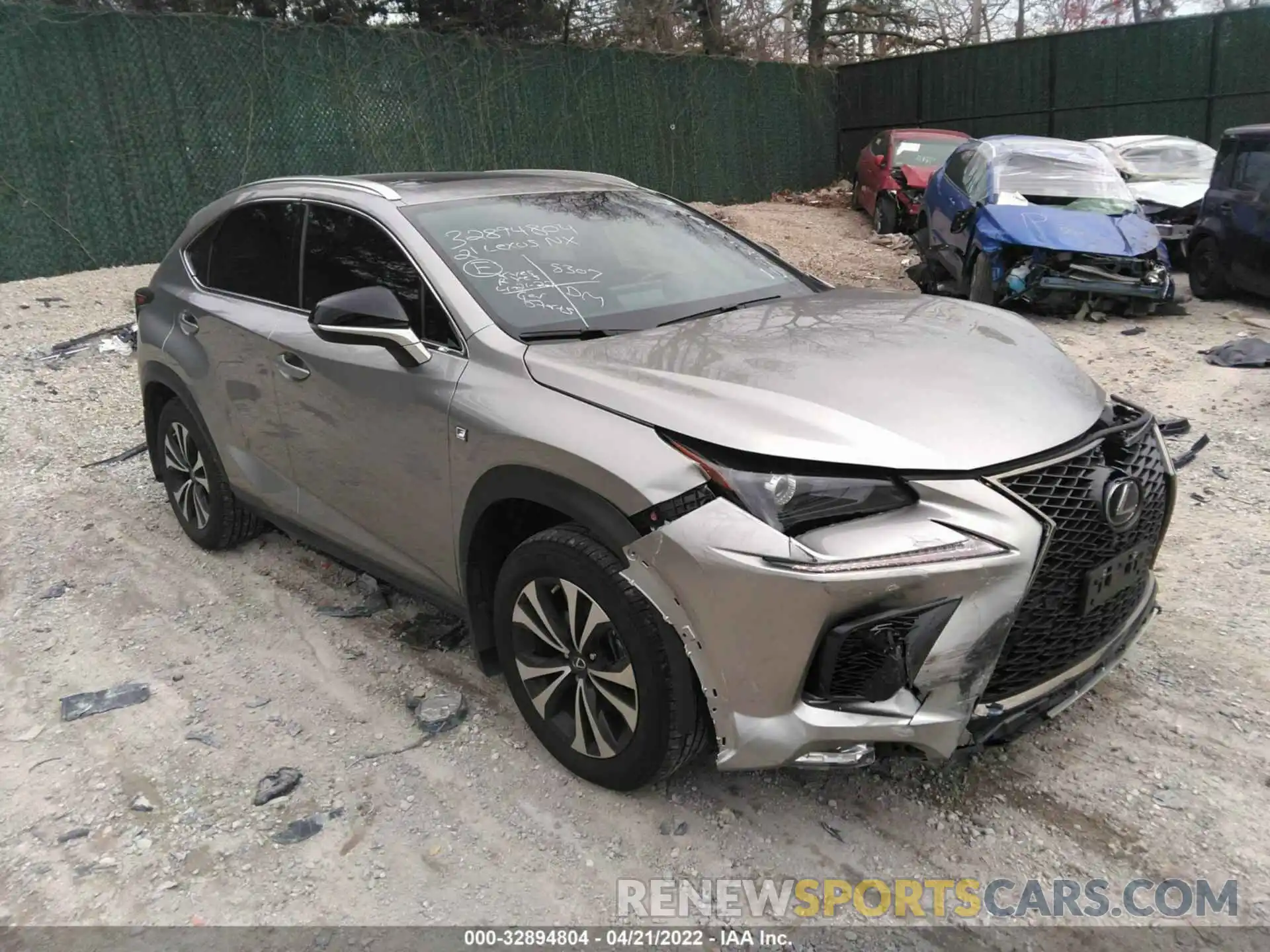 1 Фотография поврежденного автомобиля JTJSARDZ0M2261820 LEXUS NX 2021