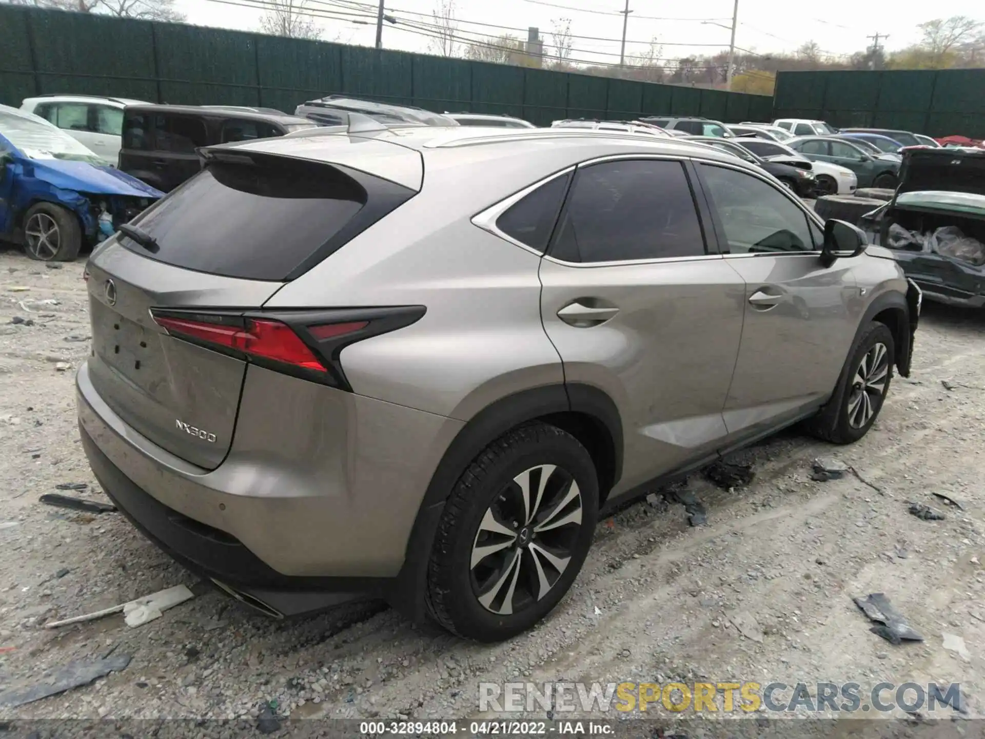 4 Фотография поврежденного автомобиля JTJSARDZ0M2261820 LEXUS NX 2021