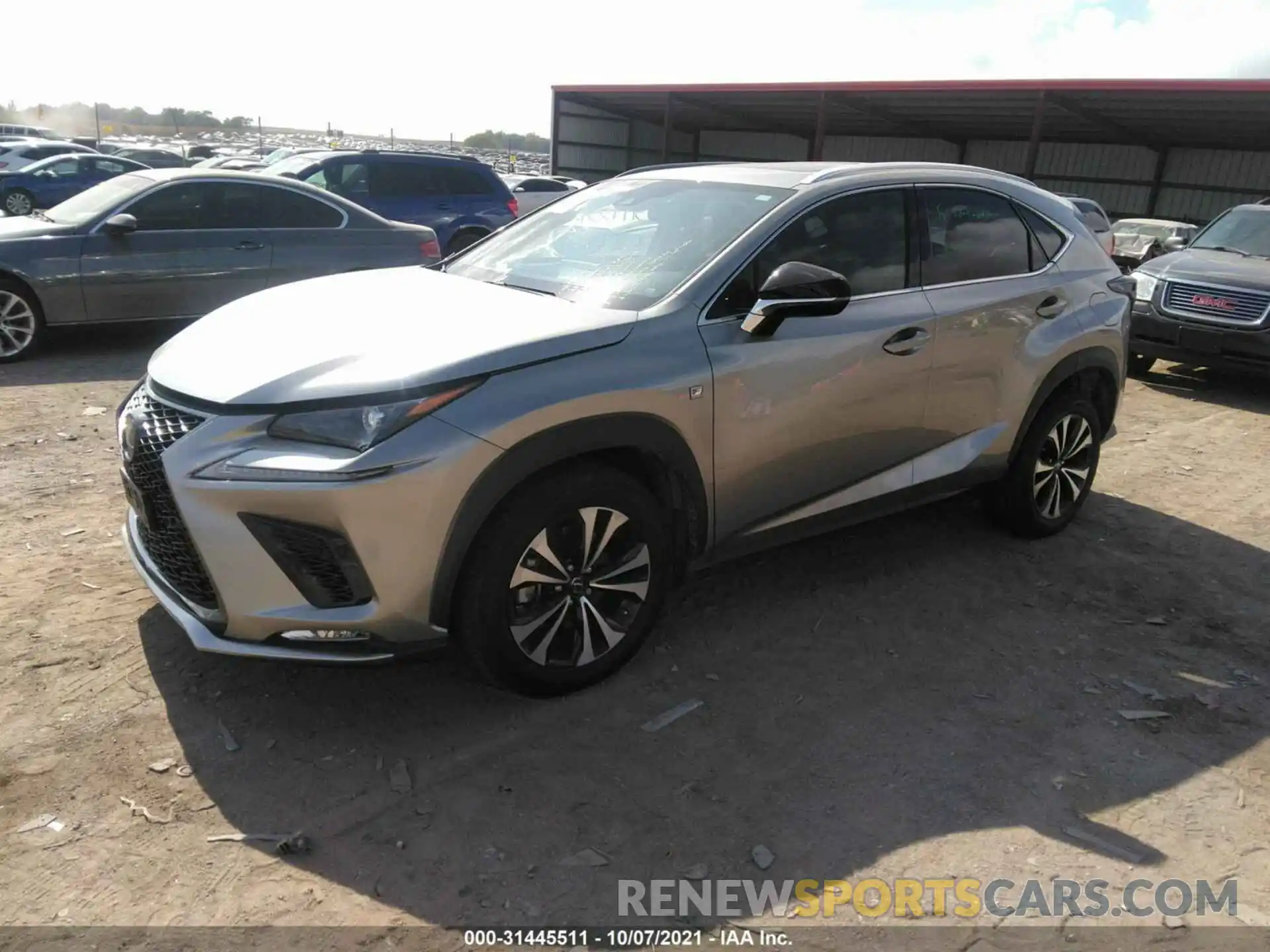 2 Фотография поврежденного автомобиля JTJSARDZ1M2240524 LEXUS NX 2021