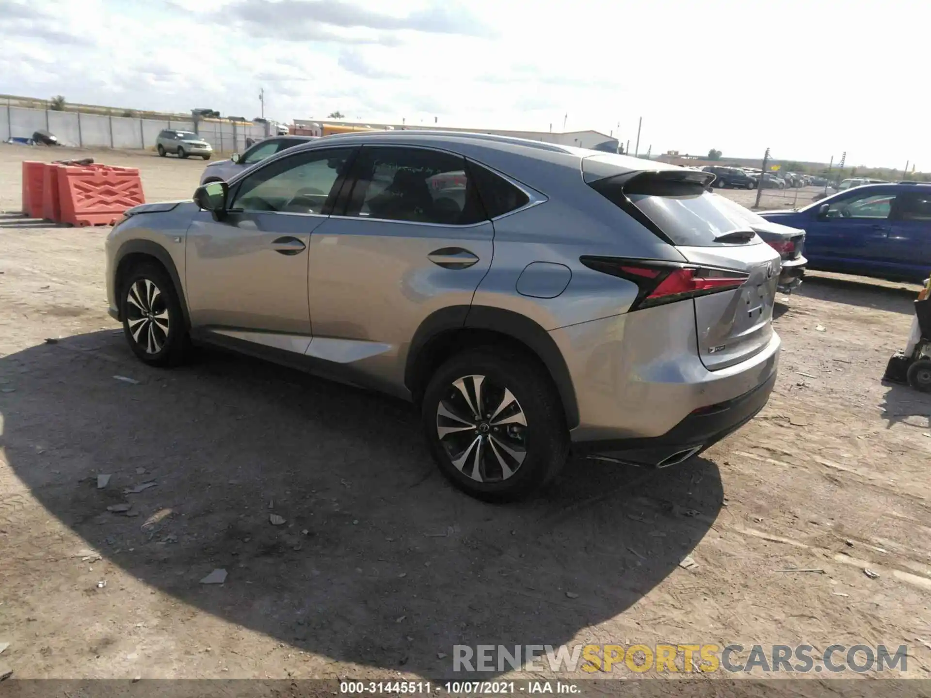 3 Фотография поврежденного автомобиля JTJSARDZ1M2240524 LEXUS NX 2021