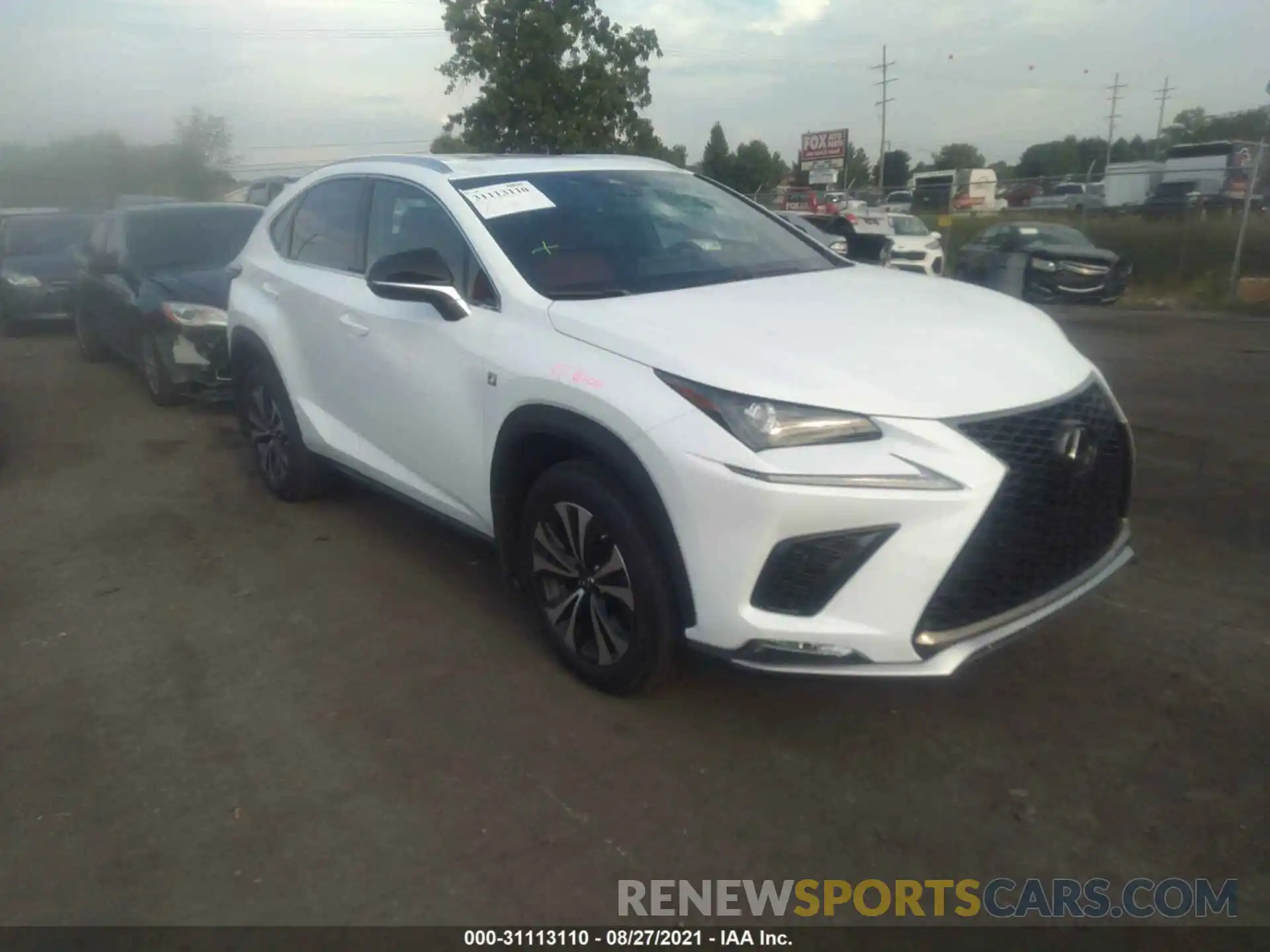 1 Фотография поврежденного автомобиля JTJSARDZ1M5027880 LEXUS NX 2021