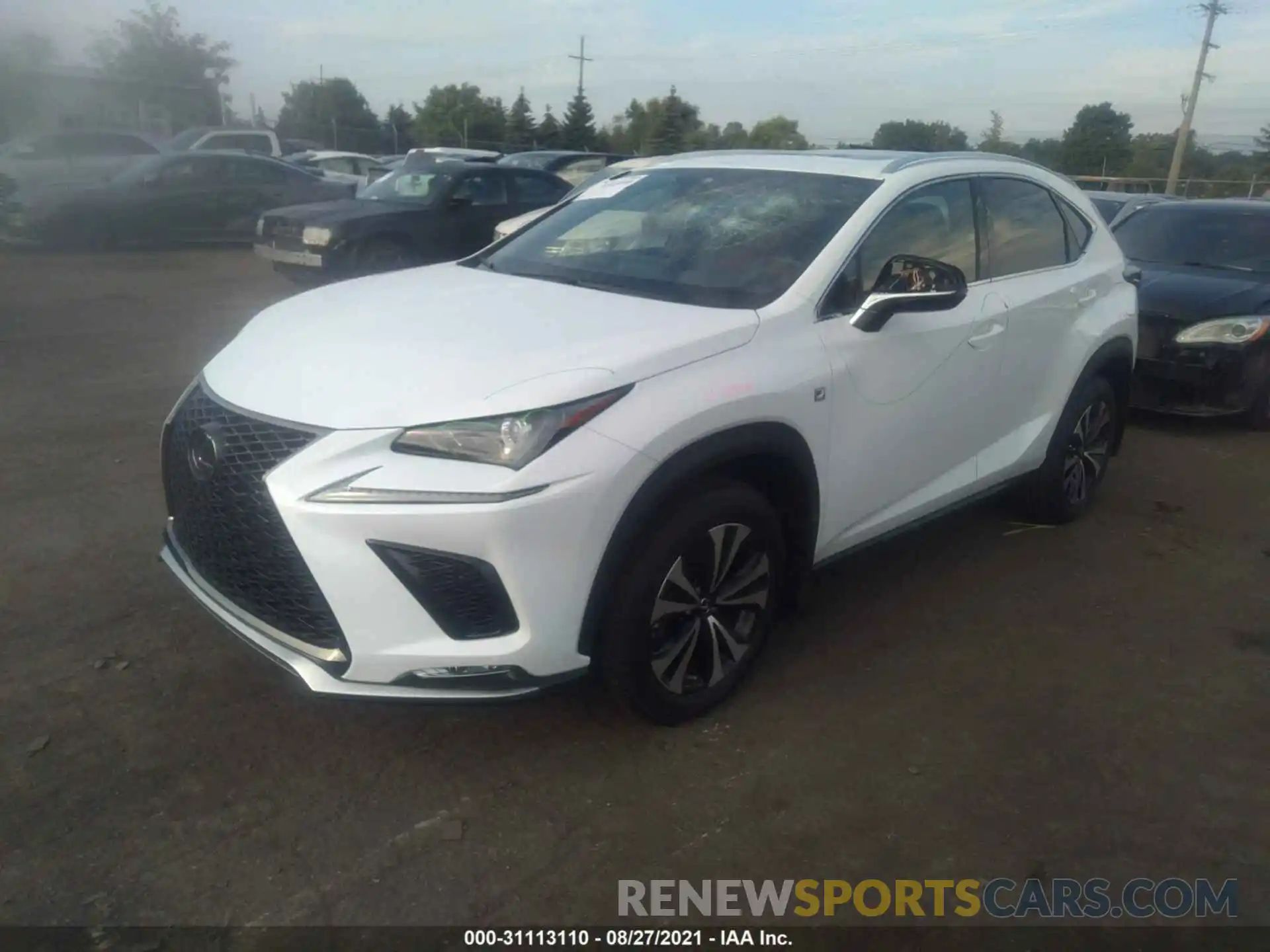 2 Фотография поврежденного автомобиля JTJSARDZ1M5027880 LEXUS NX 2021