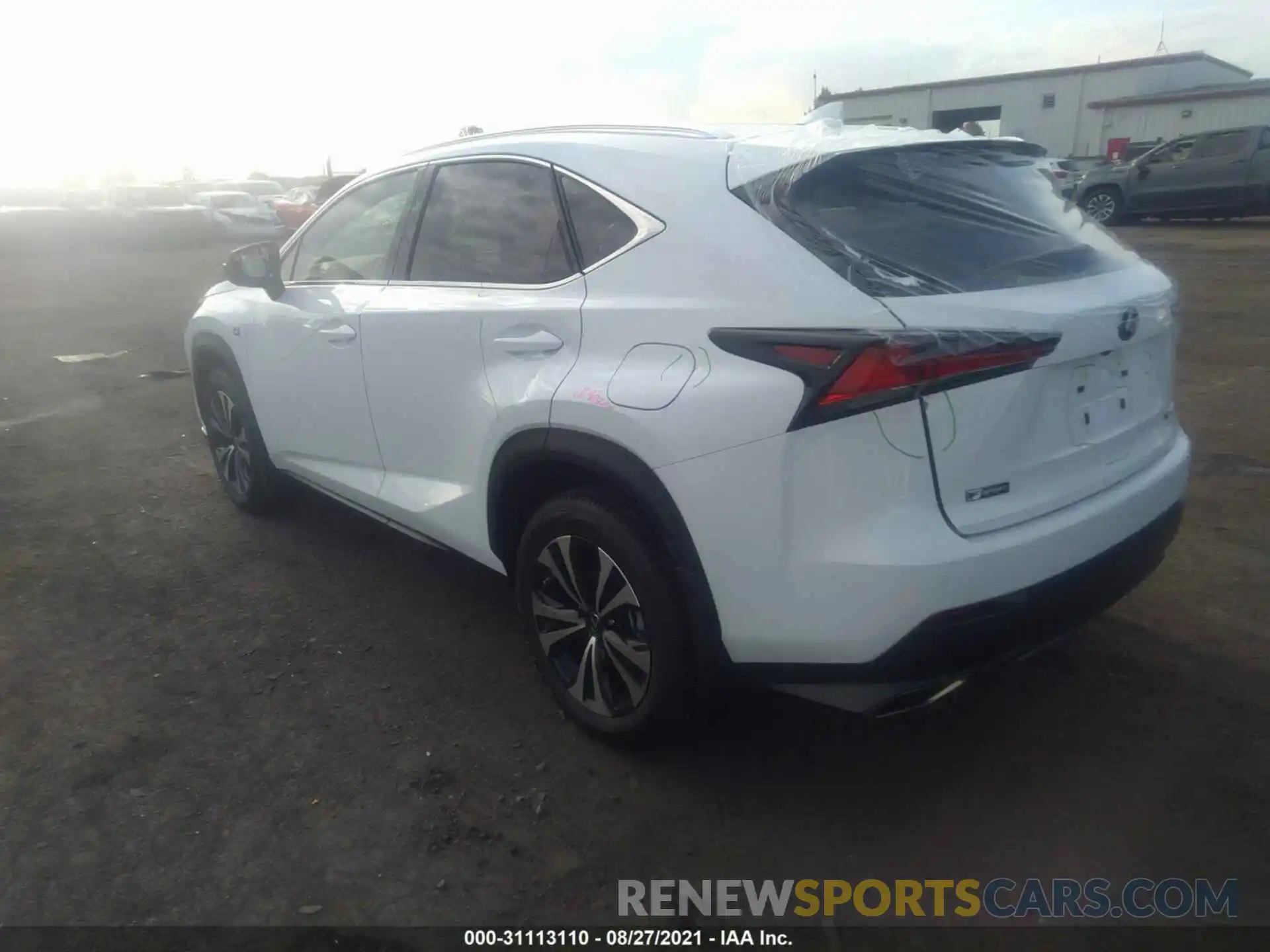 3 Фотография поврежденного автомобиля JTJSARDZ1M5027880 LEXUS NX 2021