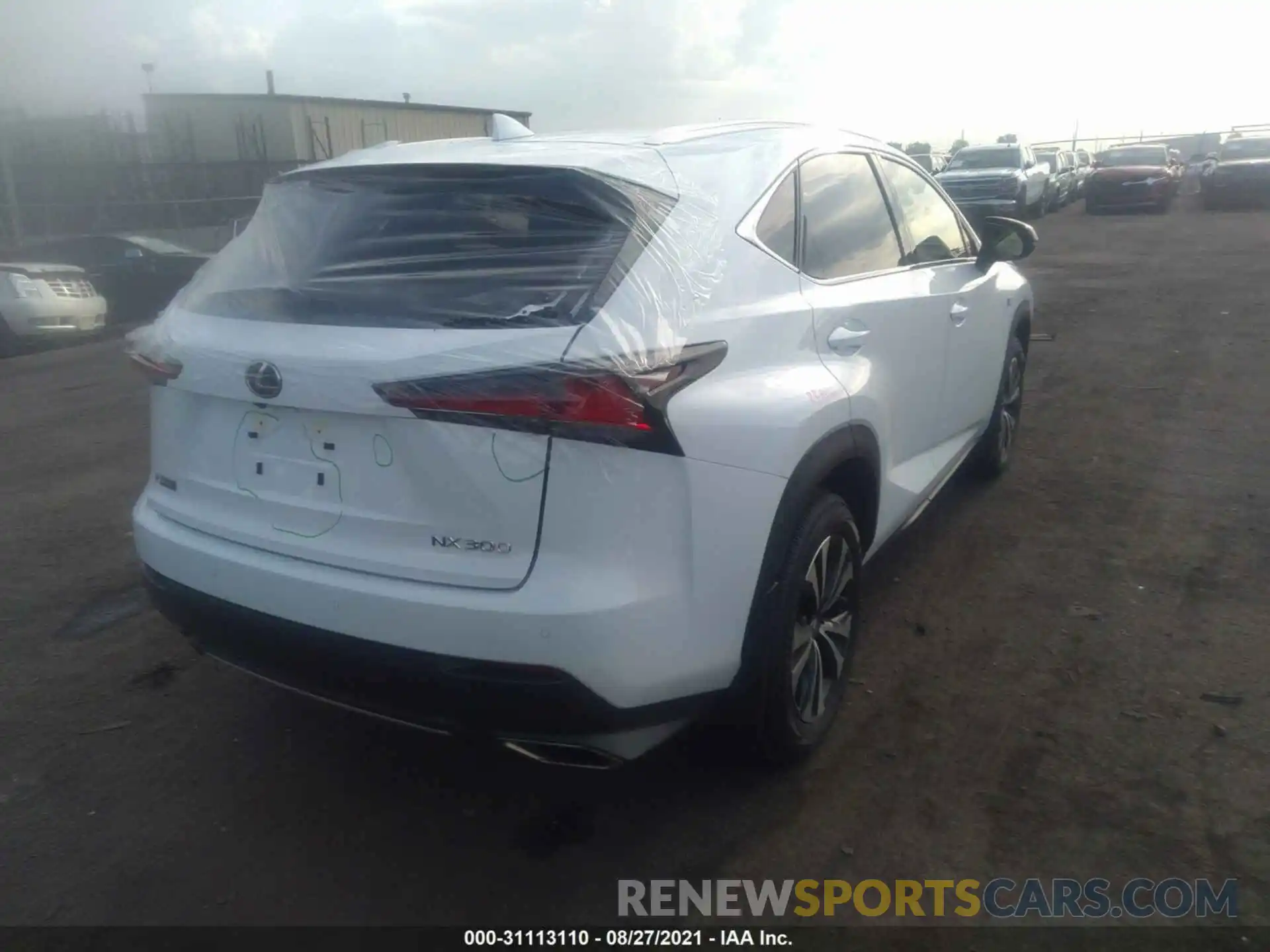 4 Фотография поврежденного автомобиля JTJSARDZ1M5027880 LEXUS NX 2021