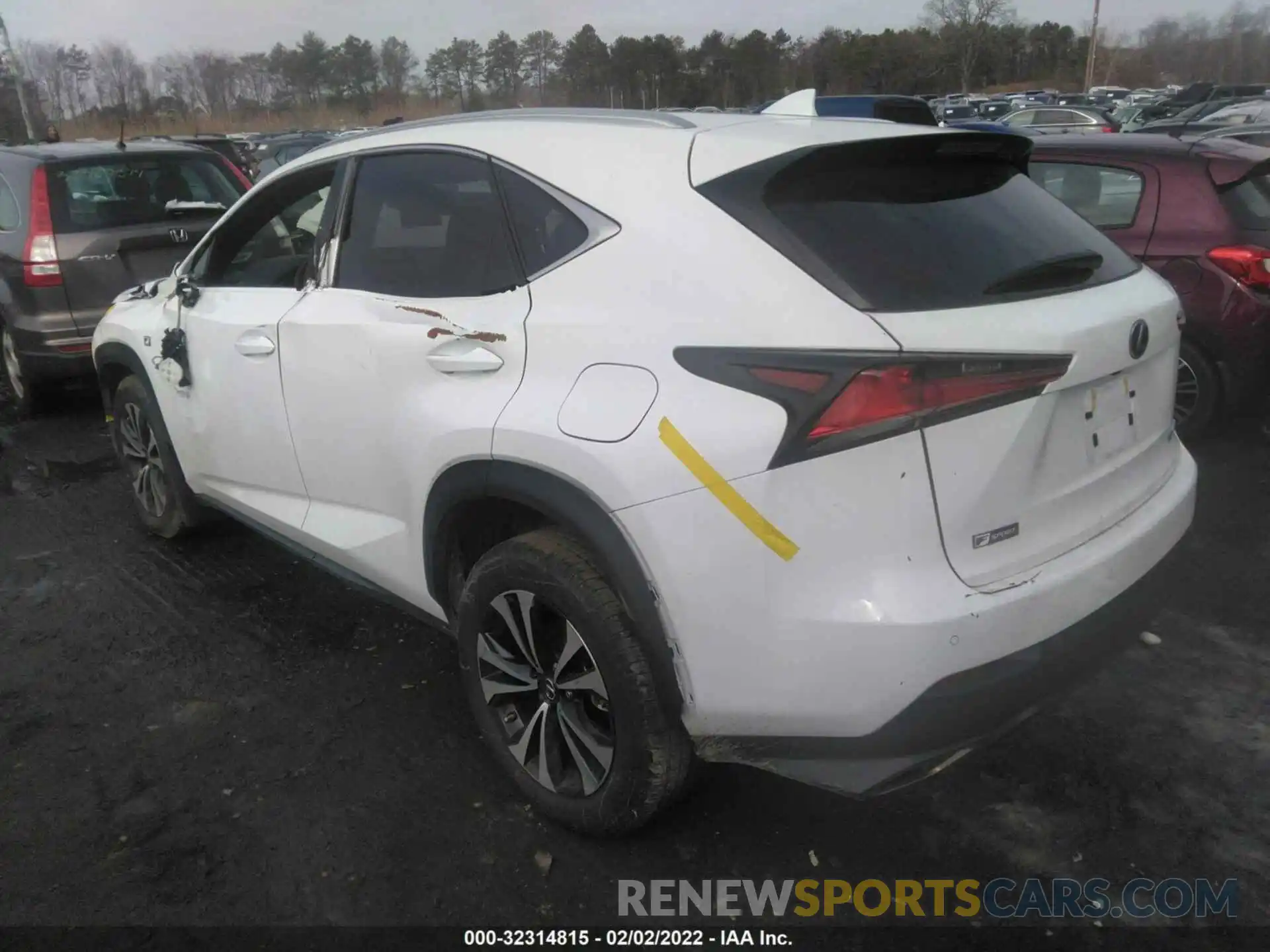 3 Фотография поврежденного автомобиля JTJSARDZ3M2248799 LEXUS NX 2021