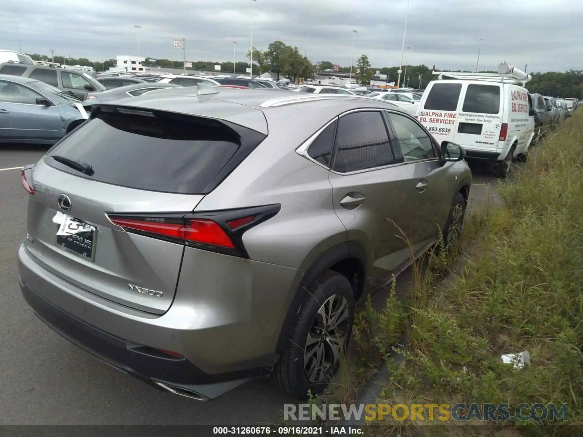 4 Фотография поврежденного автомобиля JTJSARDZ3M2261651 LEXUS NX 2021