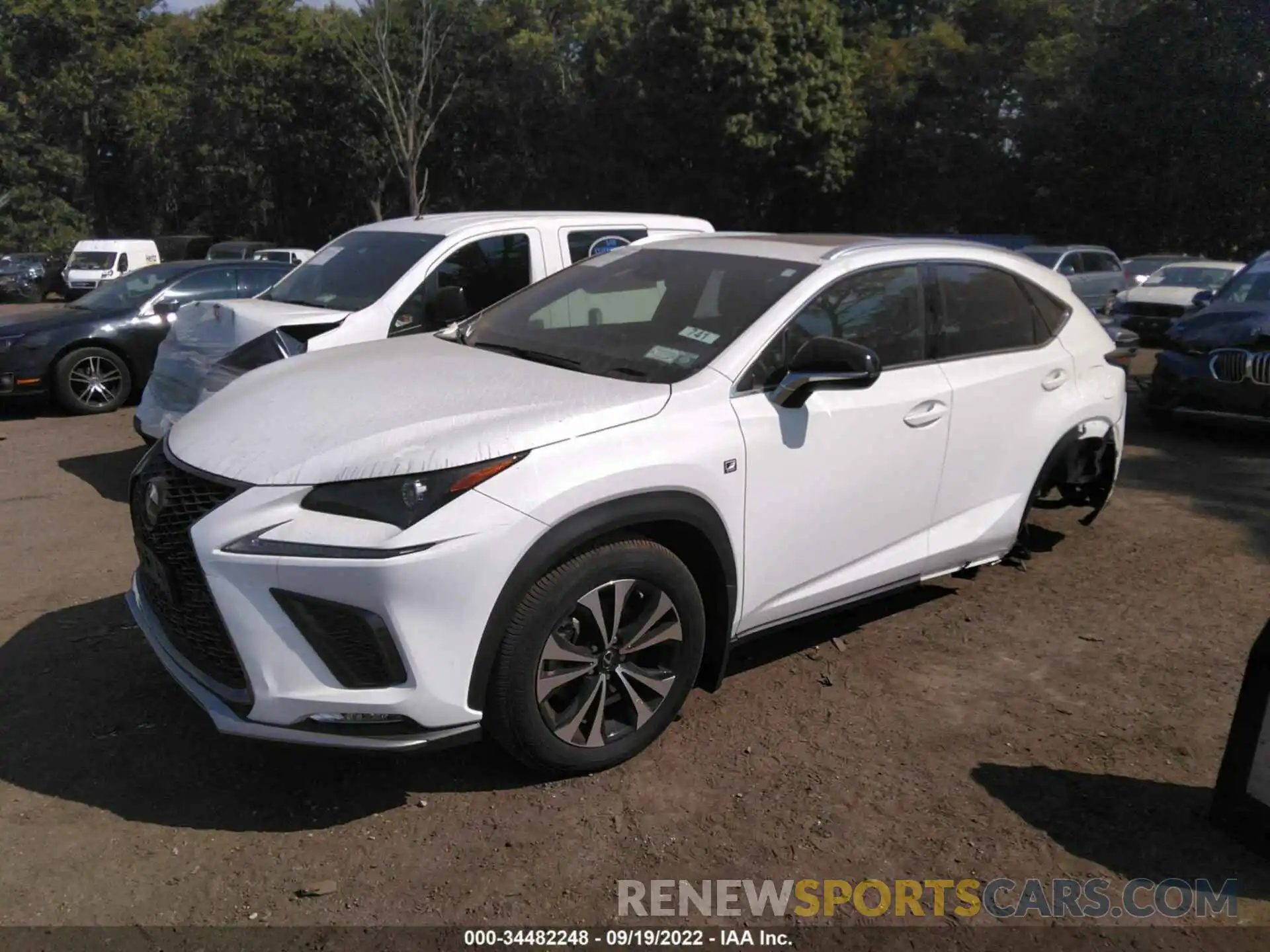 2 Фотография поврежденного автомобиля JTJSARDZ3M2262184 LEXUS NX 2021