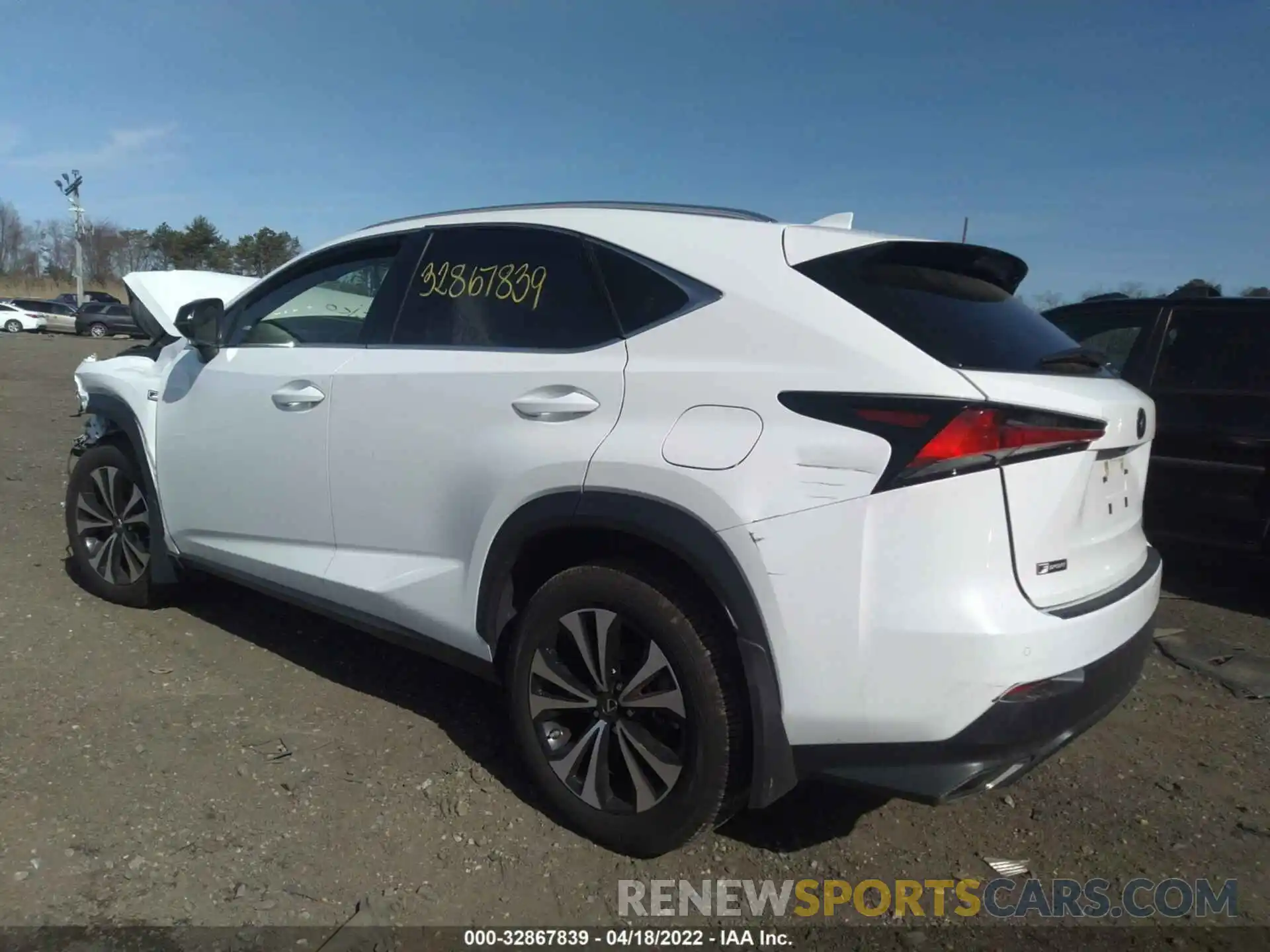 3 Фотография поврежденного автомобиля JTJSARDZ3M5019277 LEXUS NX 2021