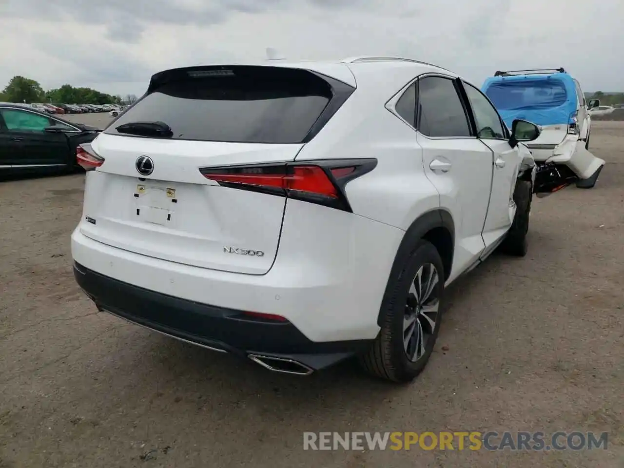 4 Фотография поврежденного автомобиля JTJSARDZ3M5024320 LEXUS NX 2021