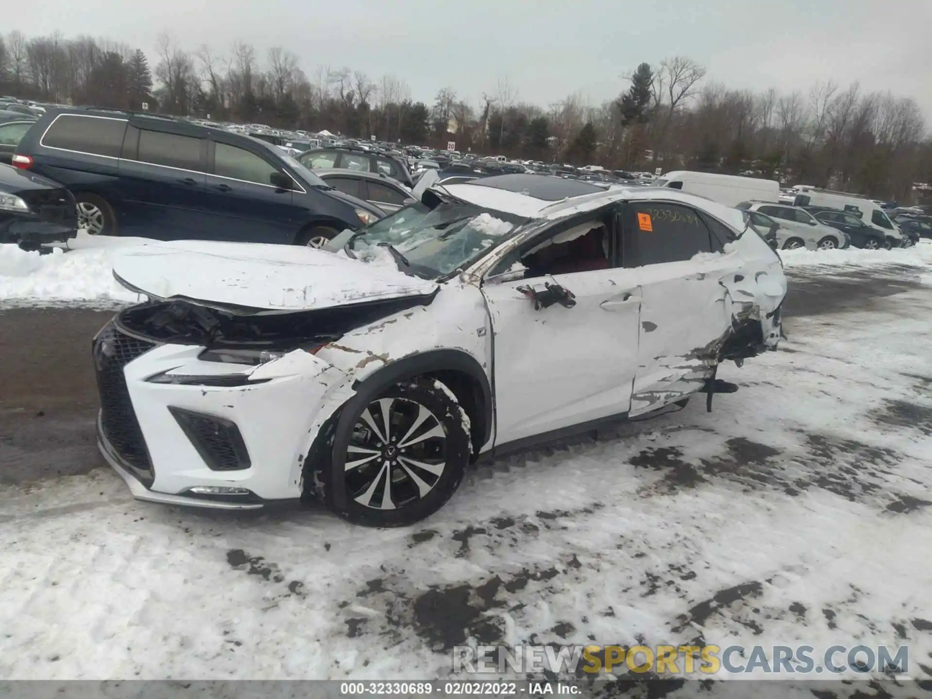 2 Фотография поврежденного автомобиля JTJSARDZ4M2263134 LEXUS NX 2021