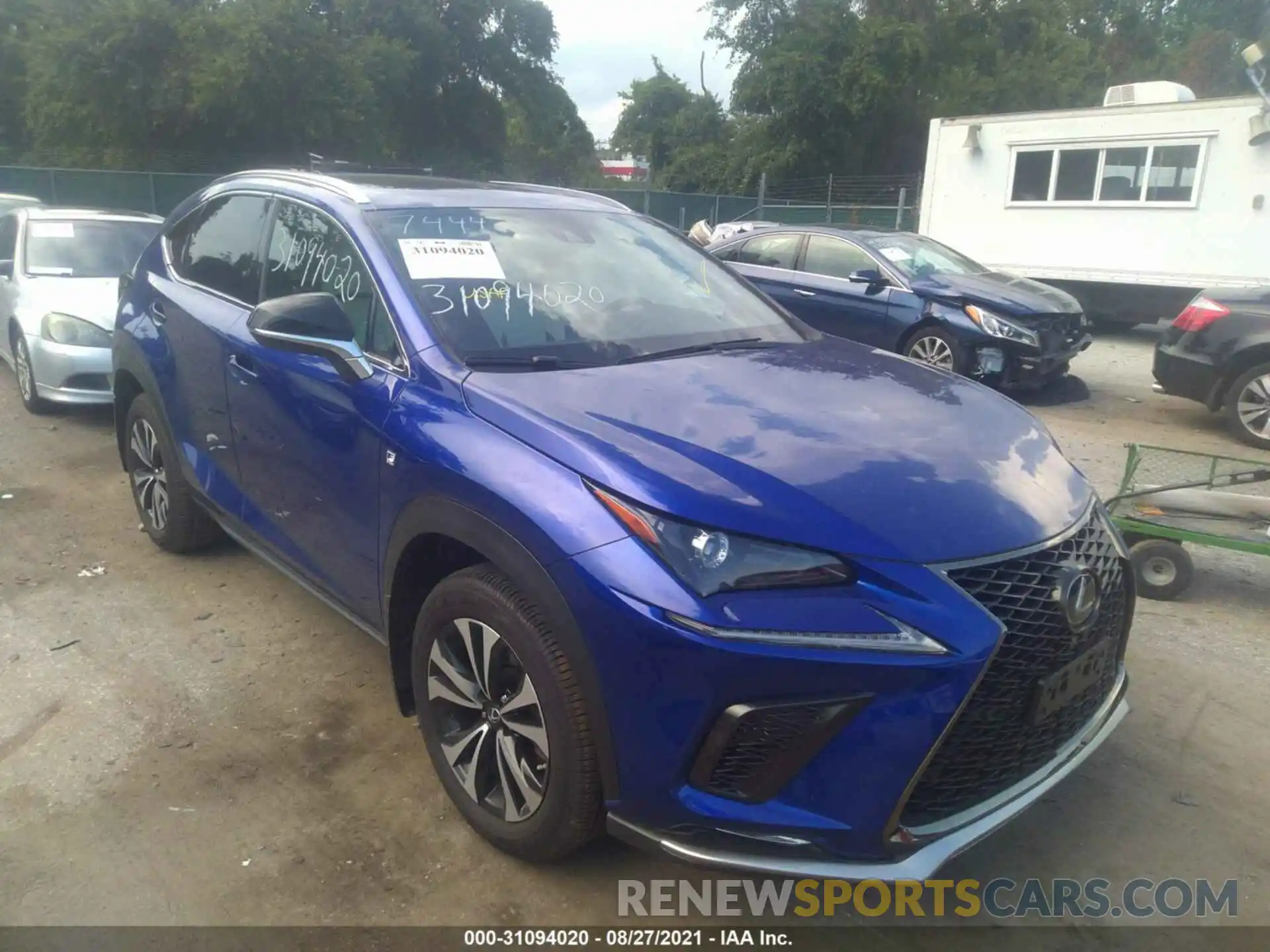 1 Фотография поврежденного автомобиля JTJSARDZ5M2247444 LEXUS NX 2021