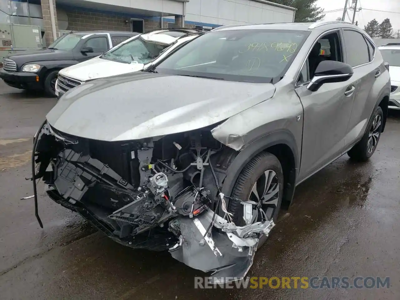 2 Фотография поврежденного автомобиля JTJSARDZ7M2254587 LEXUS NX 2021