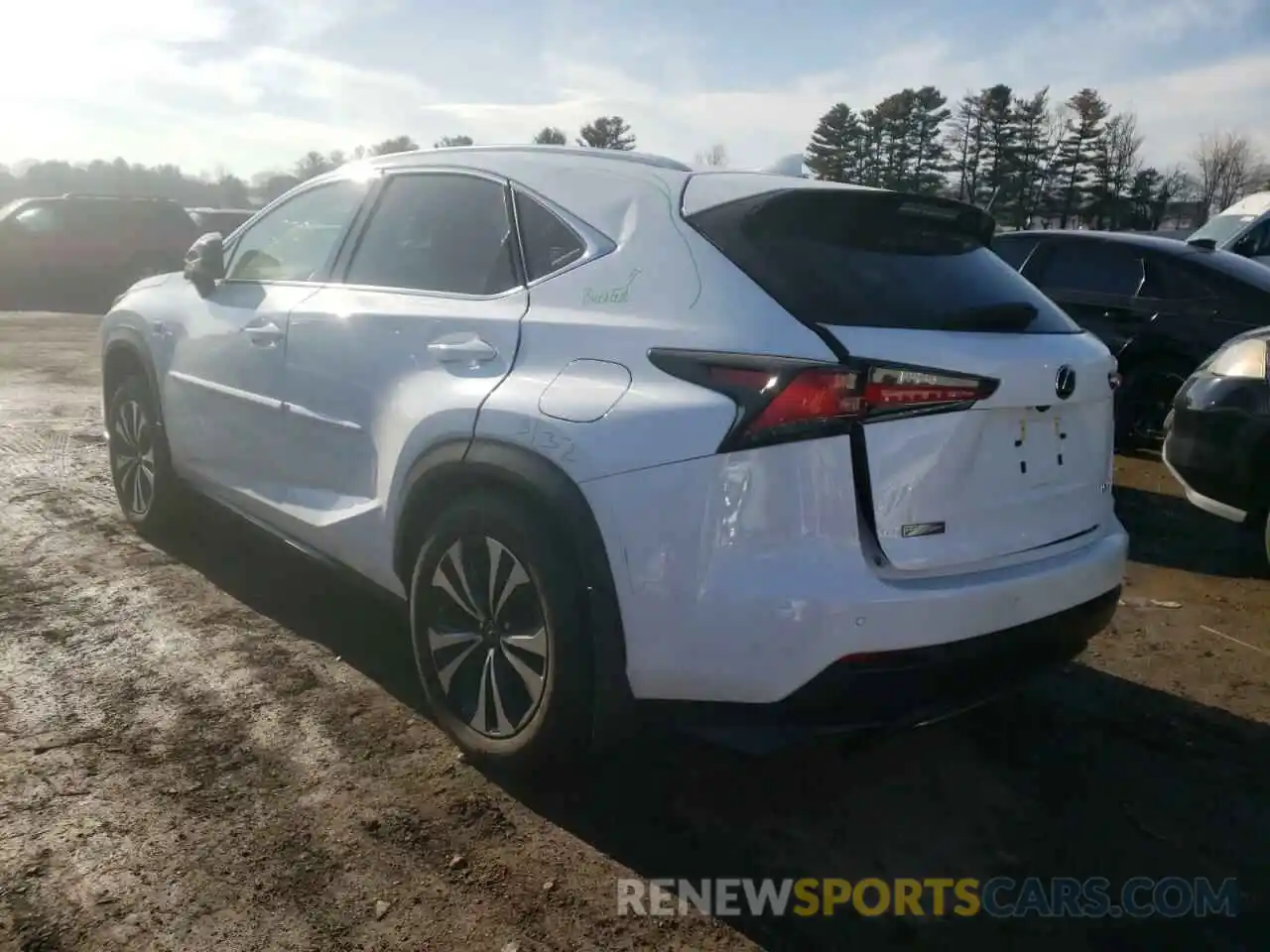 3 Фотография поврежденного автомобиля JTJSARDZ7M2255576 LEXUS NX 2021