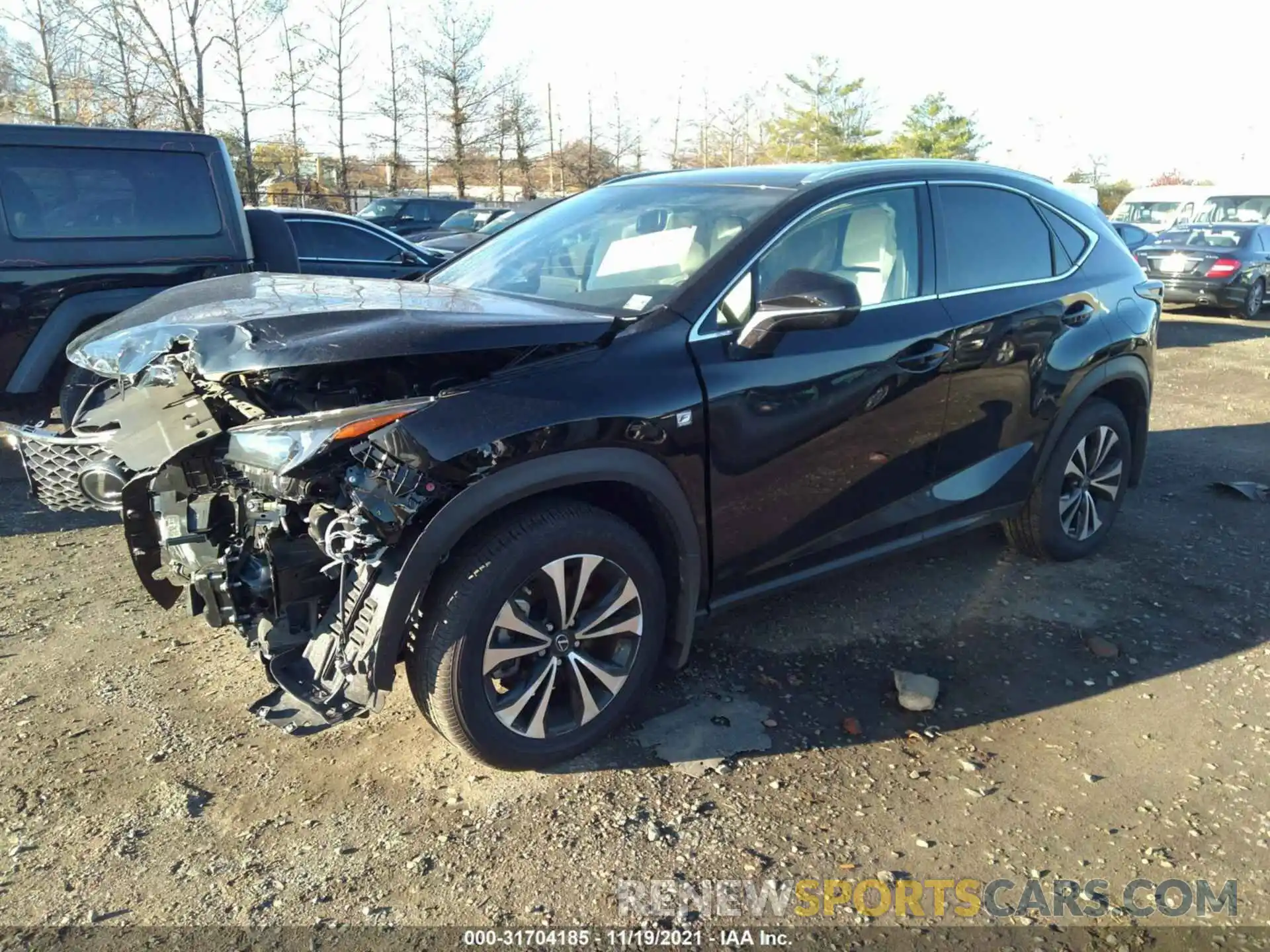 2 Фотография поврежденного автомобиля JTJSARDZ9M2249696 LEXUS NX 2021