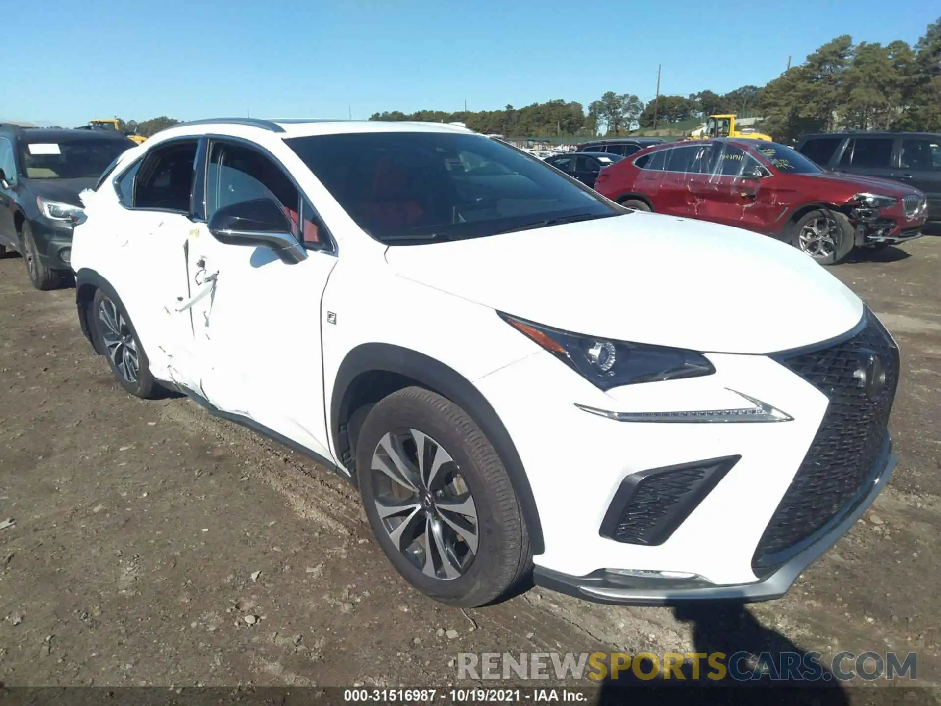 1 Фотография поврежденного автомобиля JTJSARDZXM2238299 LEXUS NX 2021