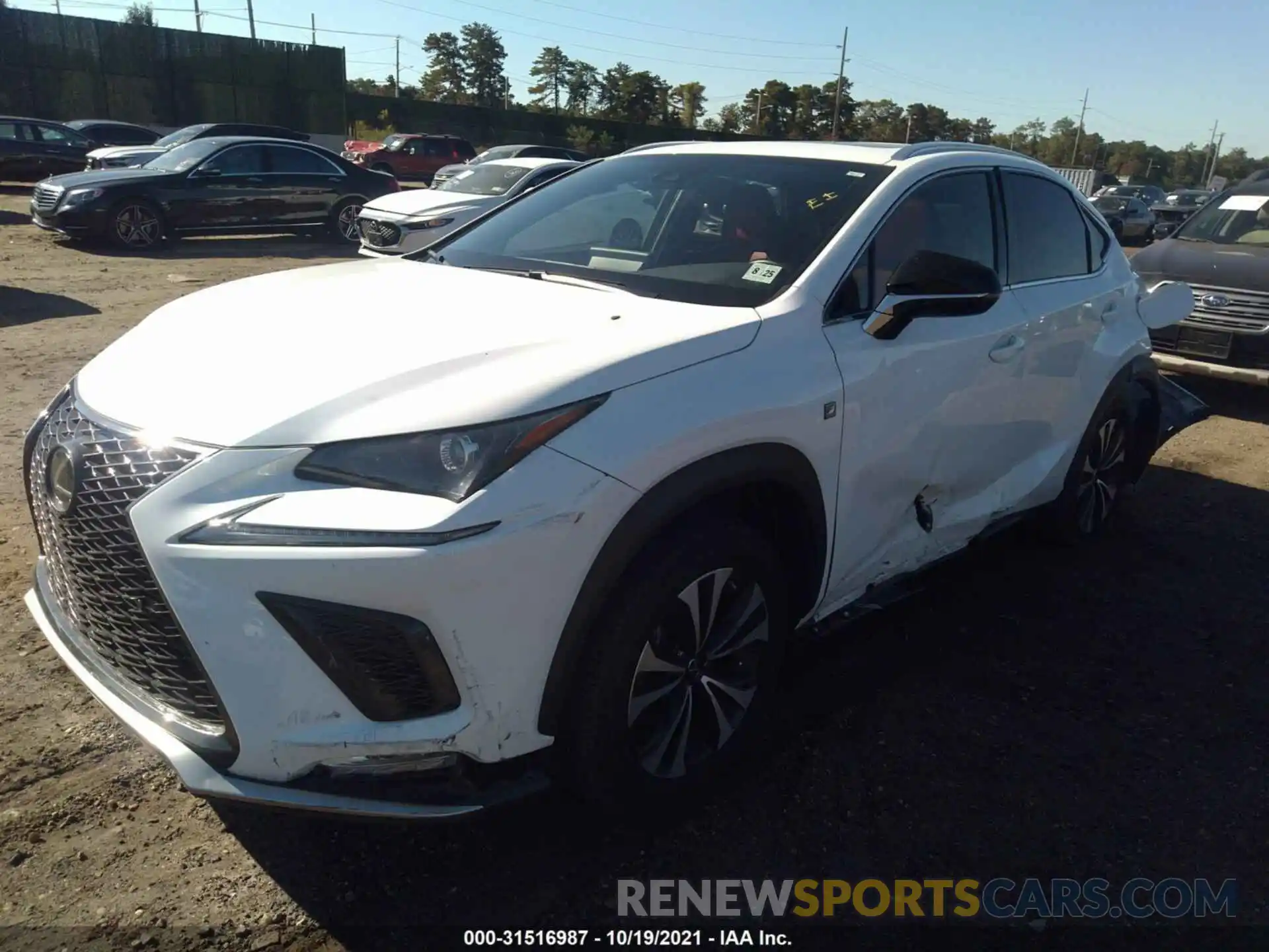 2 Фотография поврежденного автомобиля JTJSARDZXM2238299 LEXUS NX 2021