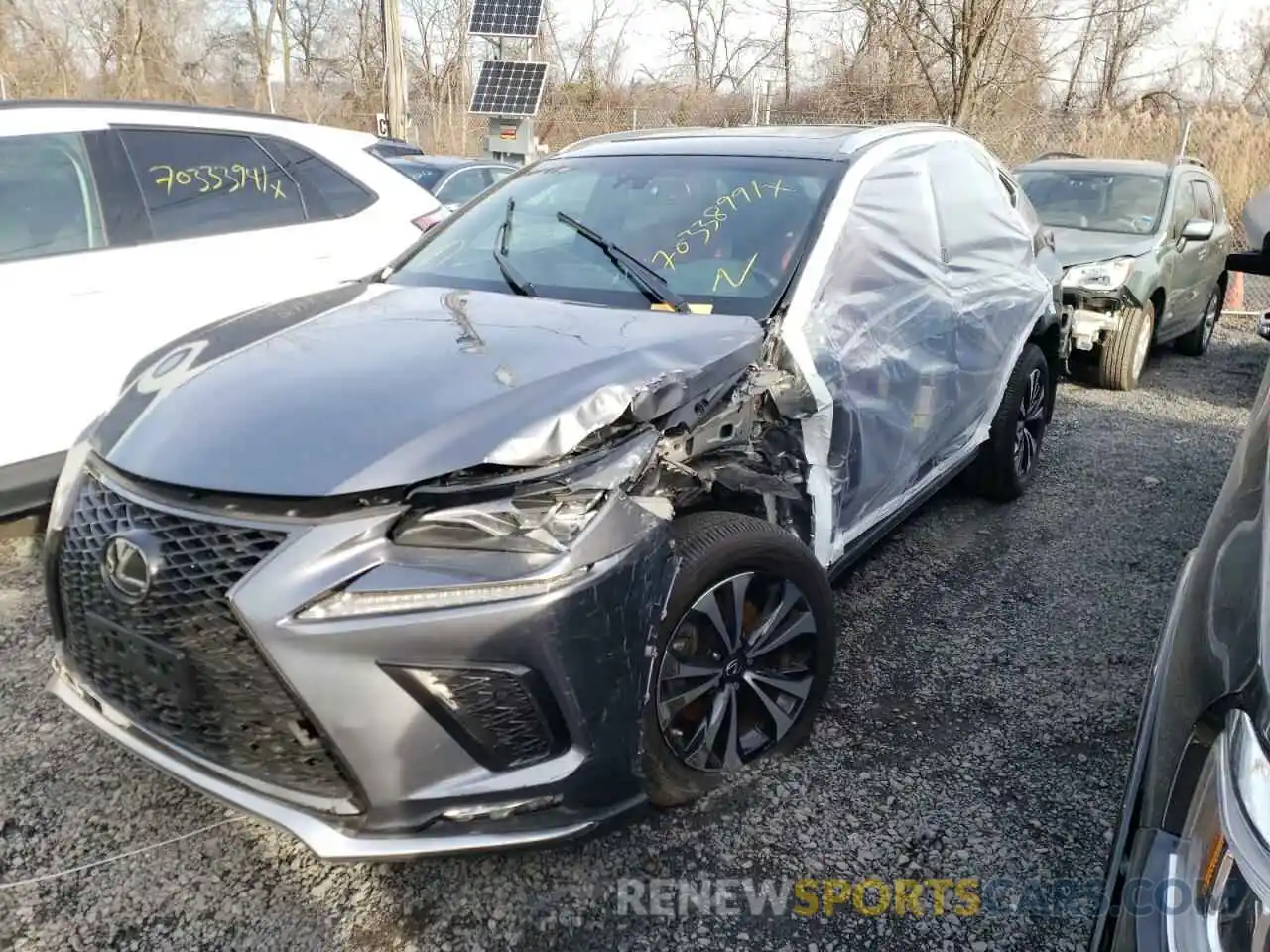 2 Photograph of a damaged car JTJSARDZXM2251487 LEXUS NX 2021