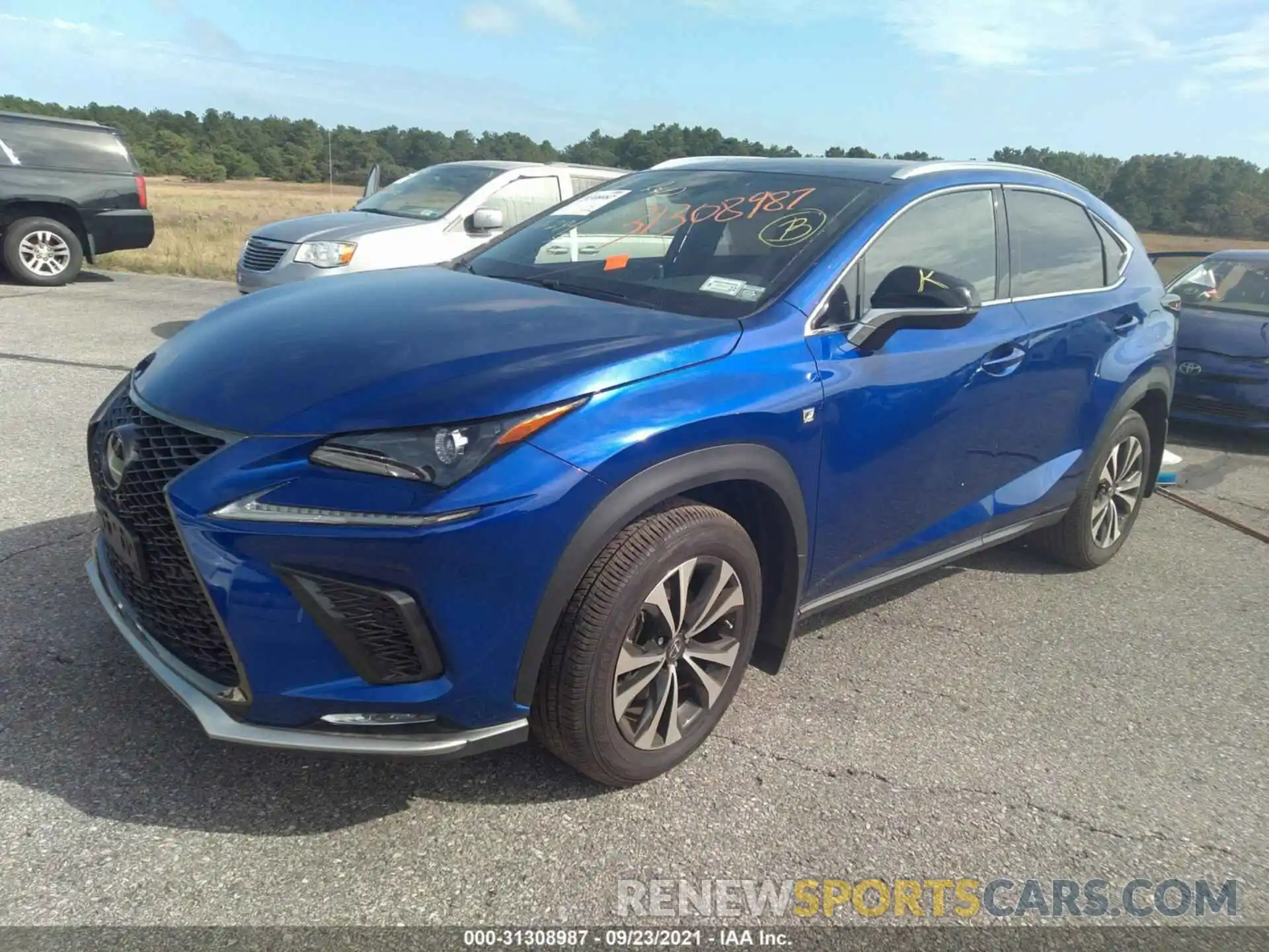 2 Photograph of a damaged car JTJSARDZXM2251750 LEXUS NX 2021