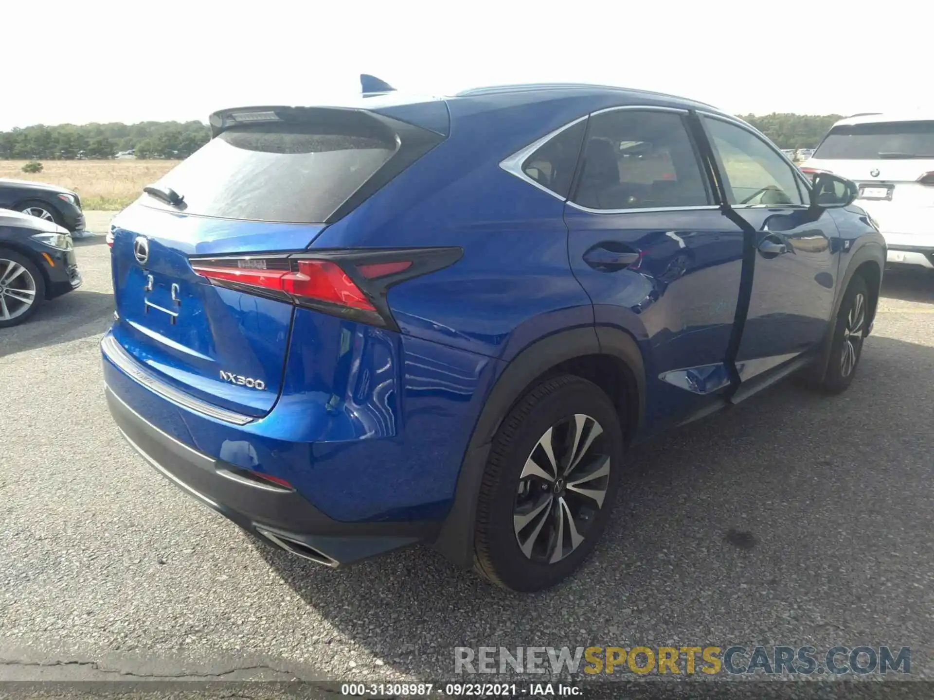 4 Фотография поврежденного автомобиля JTJSARDZXM2251750 LEXUS NX 2021