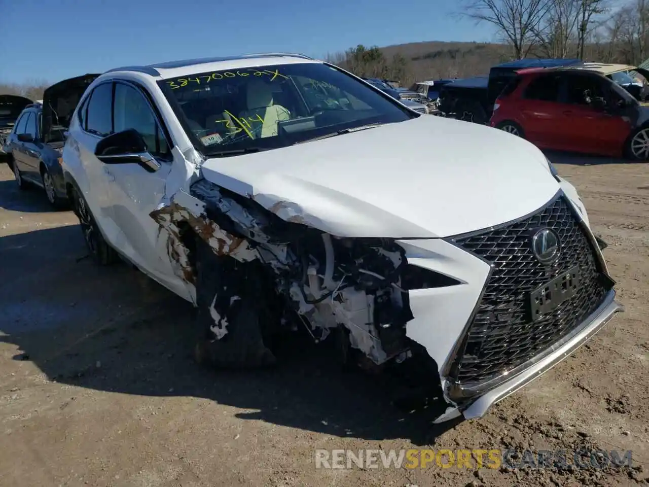 1 Photograph of a damaged car JTJSARDZXM2260805 LEXUS NX 2021