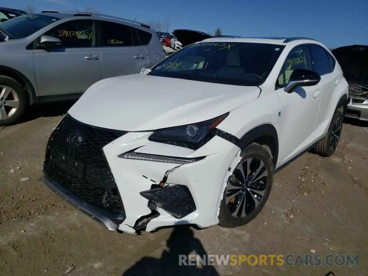 2 Фотография поврежденного автомобиля JTJSARDZXM2260805 LEXUS NX 2021