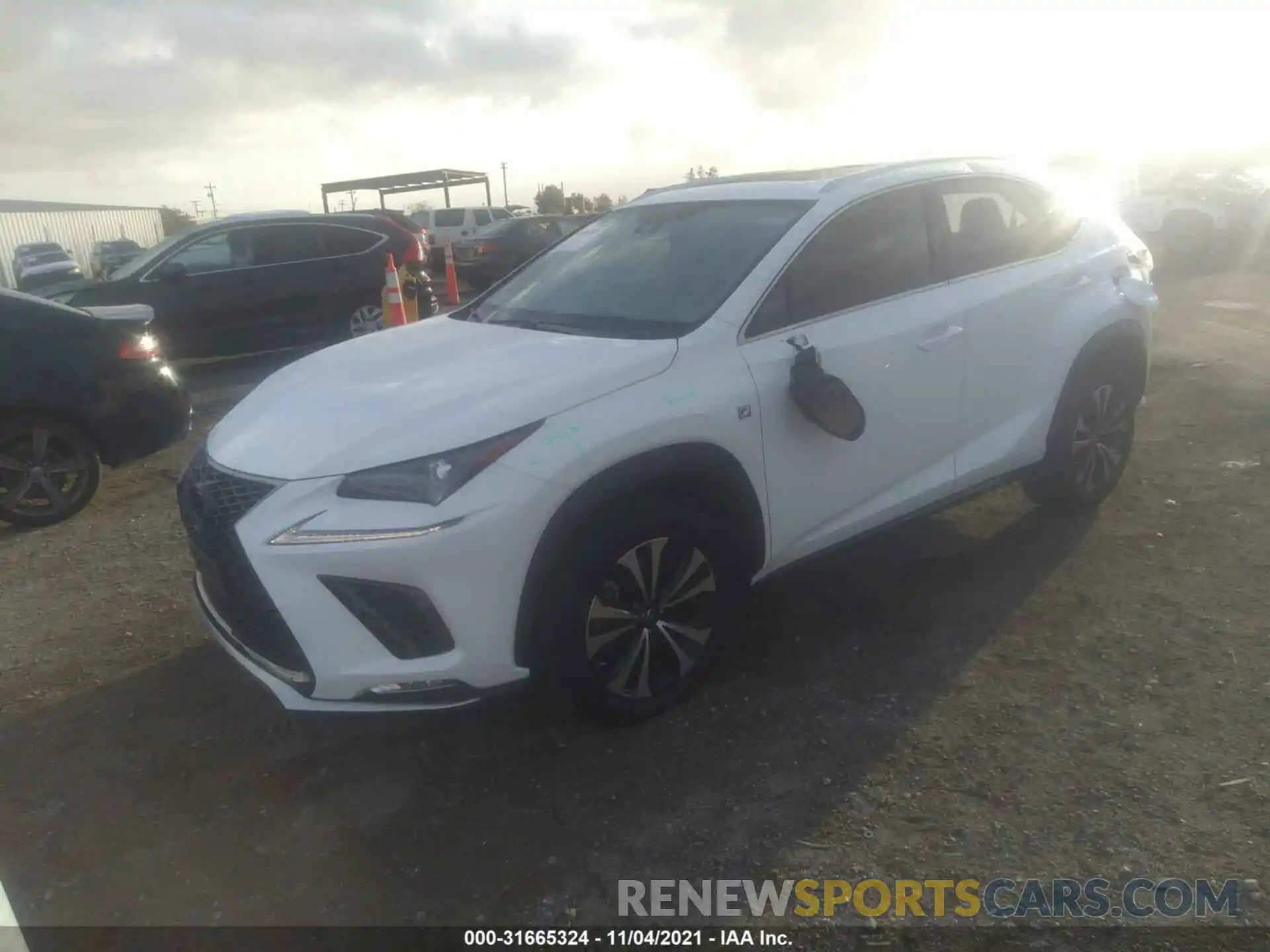 2 Фотография поврежденного автомобиля JTJSARDZXM5023164 LEXUS NX 2021