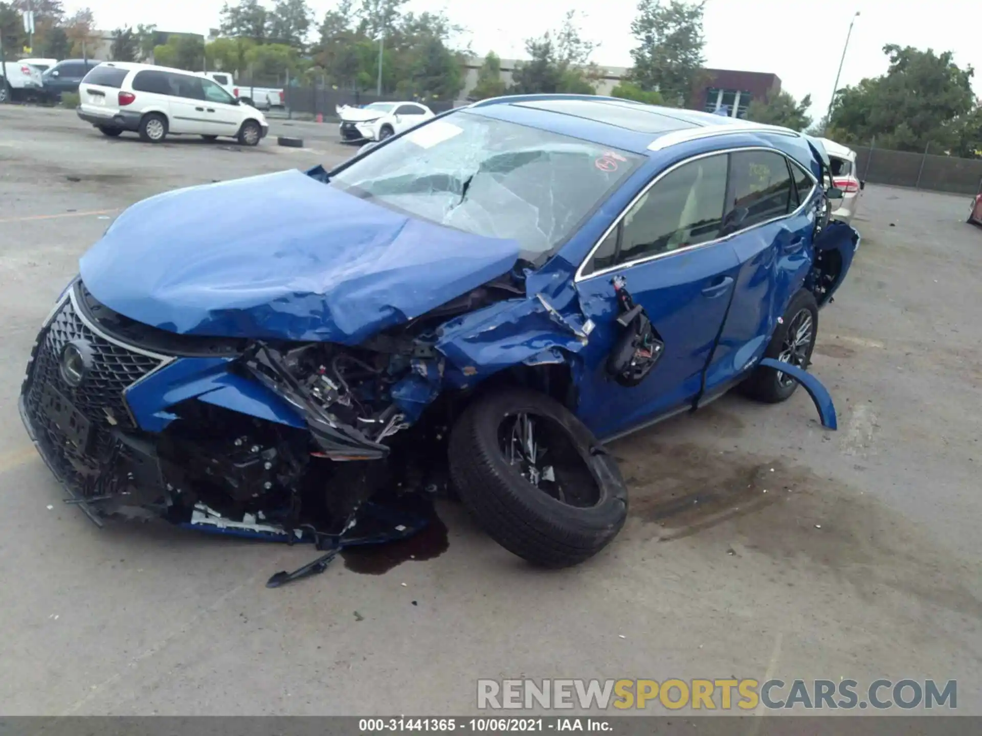 2 Photograph of a damaged car JTJSJRDZ0M2150734 LEXUS NX 2021