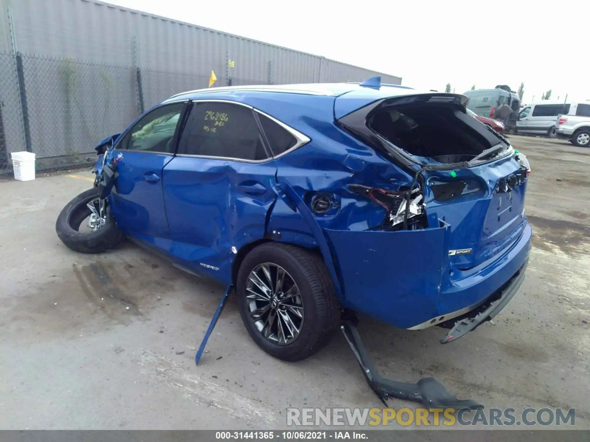 3 Photograph of a damaged car JTJSJRDZ0M2150734 LEXUS NX 2021