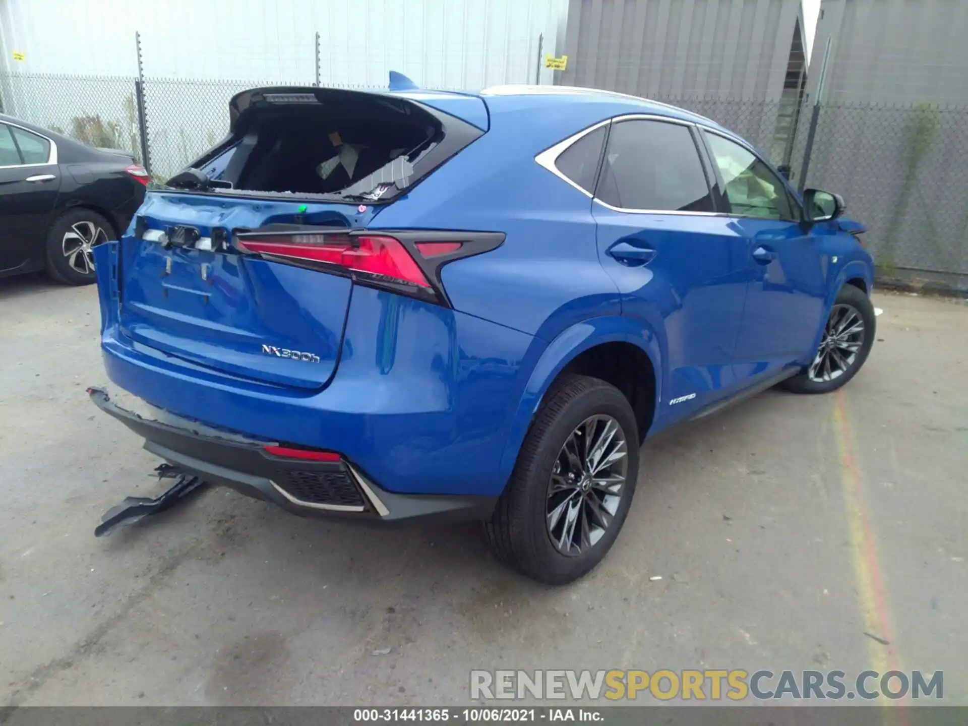 4 Фотография поврежденного автомобиля JTJSJRDZ0M2150734 LEXUS NX 2021