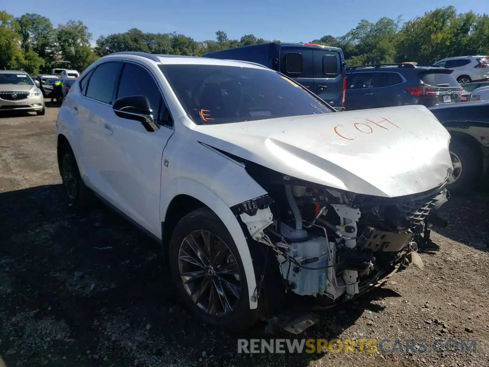 1 Photograph of a damaged car JTJSJRDZ4M5010653 LEXUS NX 2021