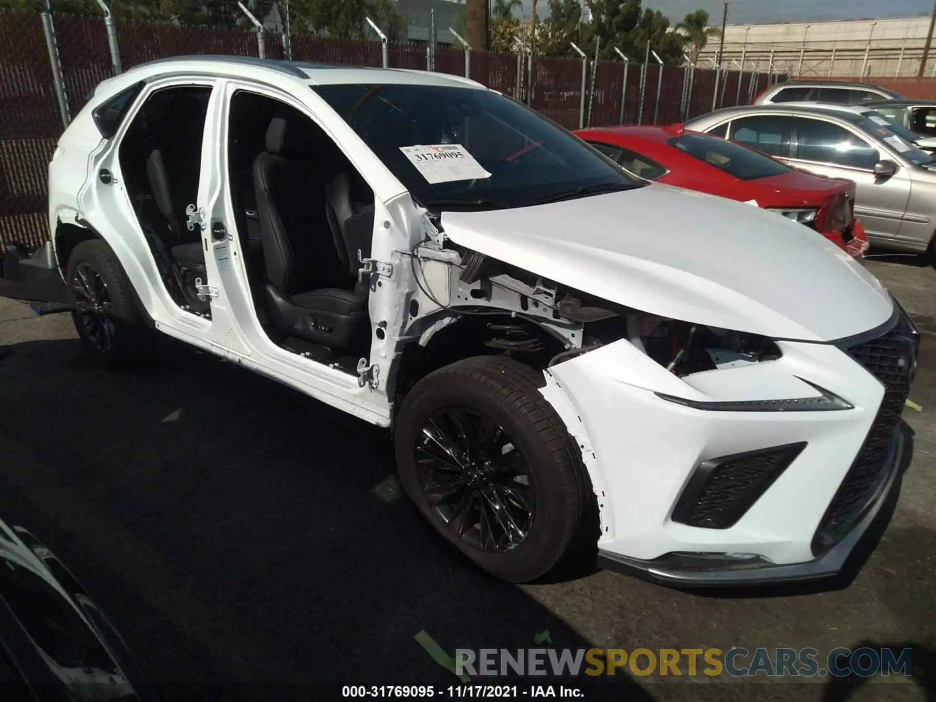 1 Photograph of a damaged car JTJSJRDZ8M2150741 LEXUS NX 2021