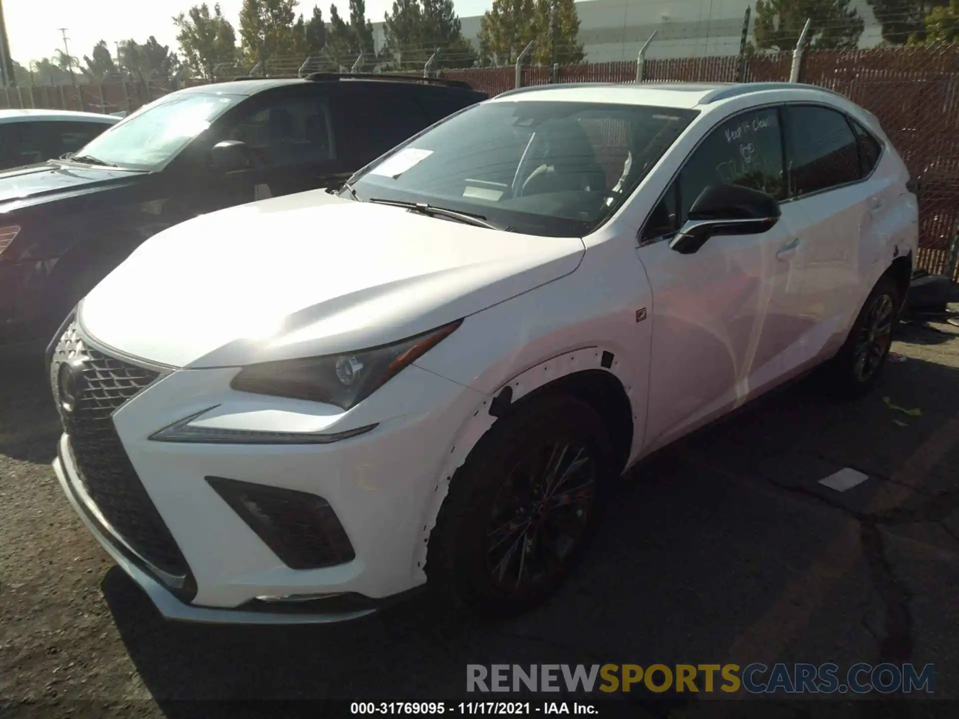 2 Фотография поврежденного автомобиля JTJSJRDZ8M2150741 LEXUS NX 2021