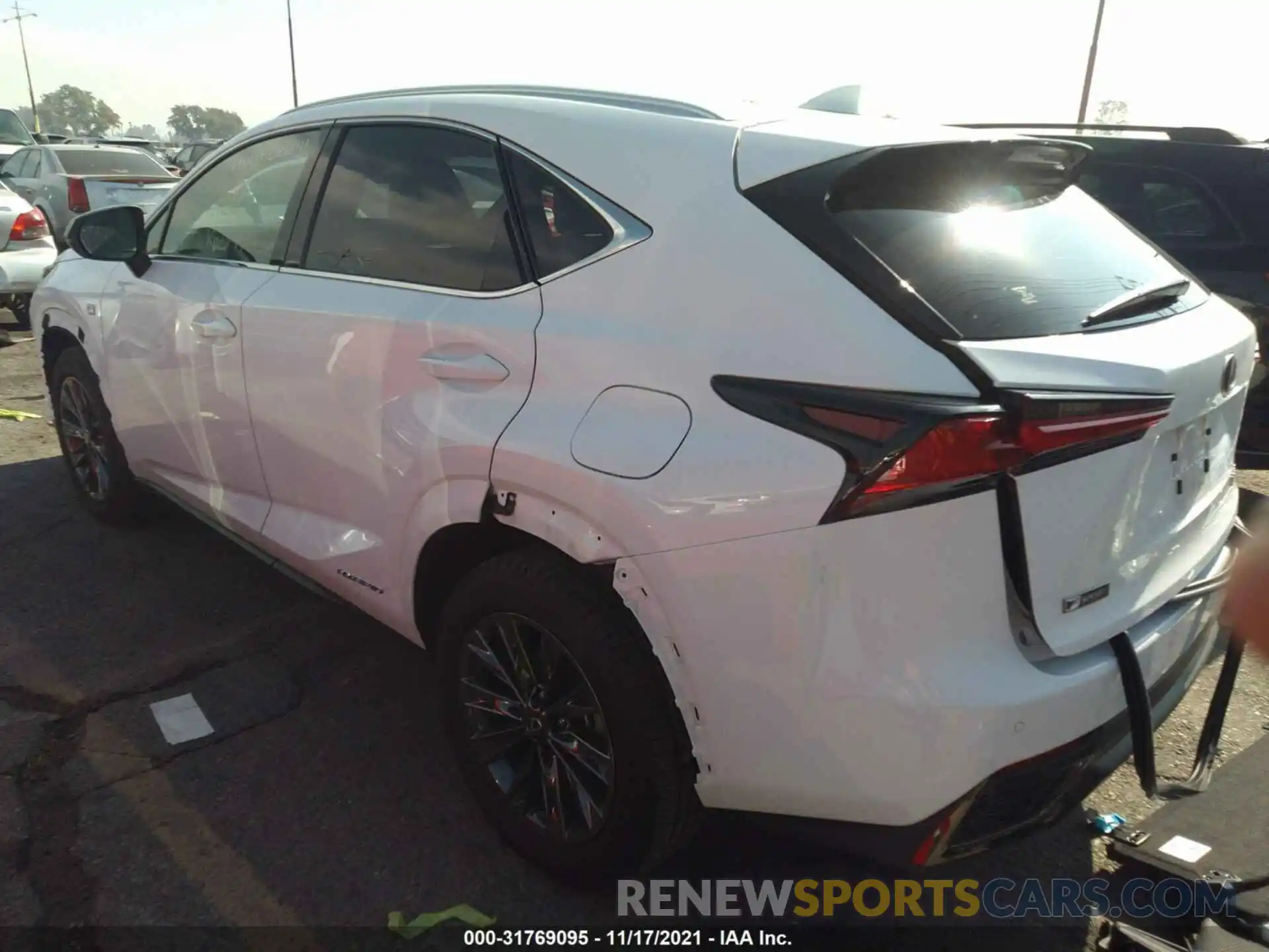 3 Фотография поврежденного автомобиля JTJSJRDZ8M2150741 LEXUS NX 2021