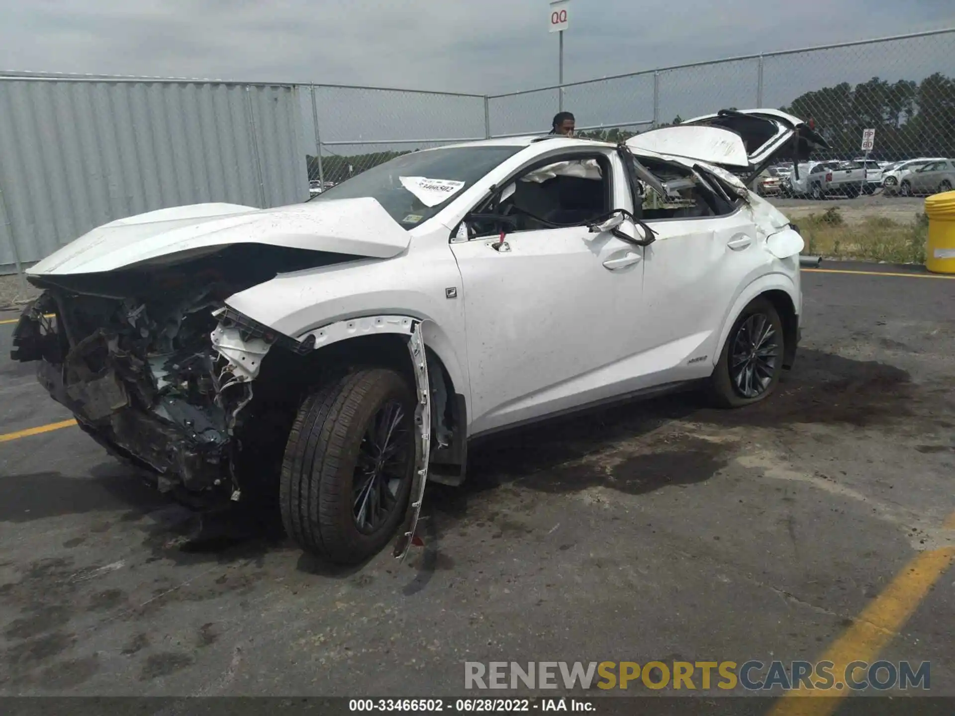 2 Фотография поврежденного автомобиля JTJSJRDZ9M5010485 LEXUS NX 2021